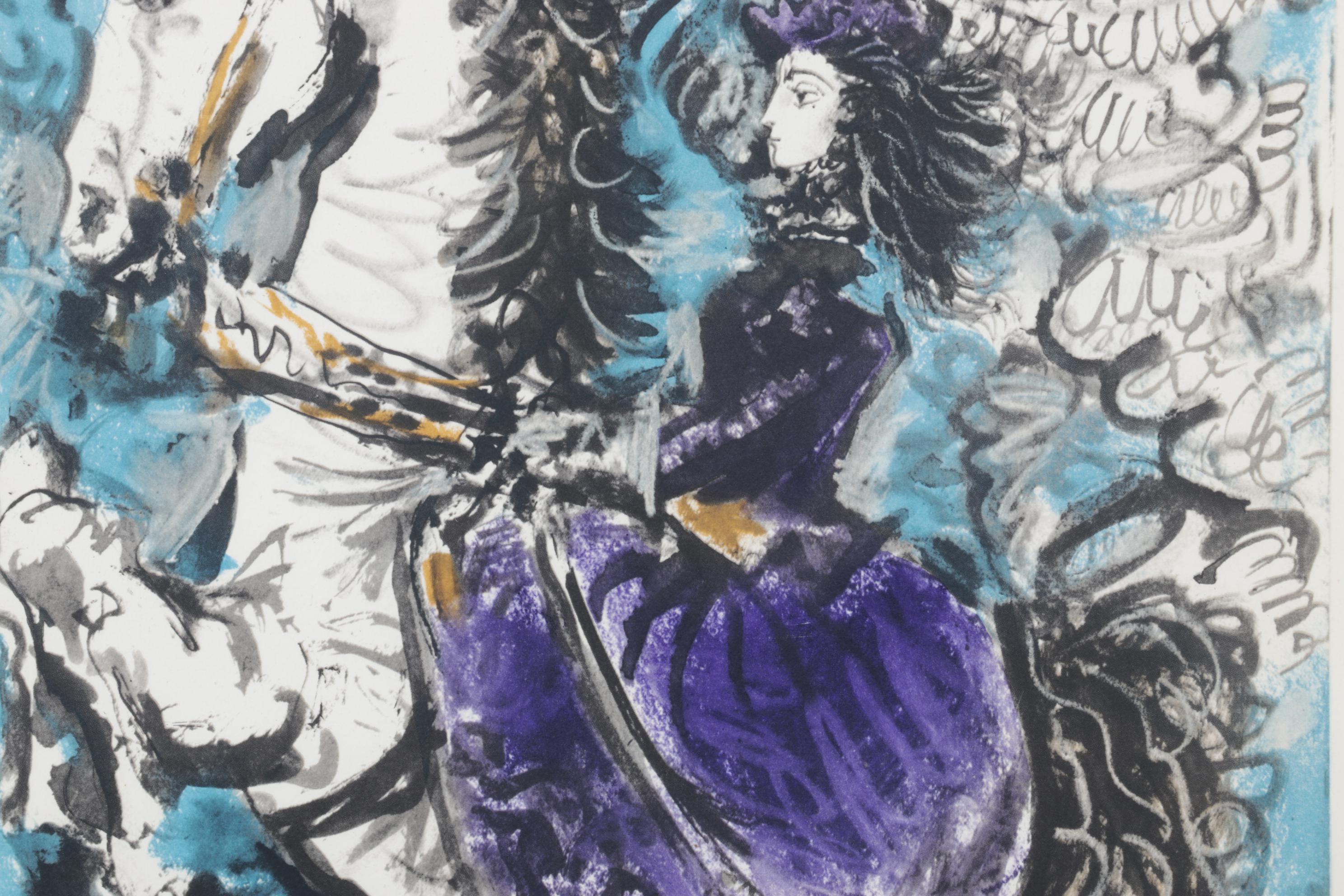 Lithograph after Pablo Picasso "Jacqueline on White Horse," 1961