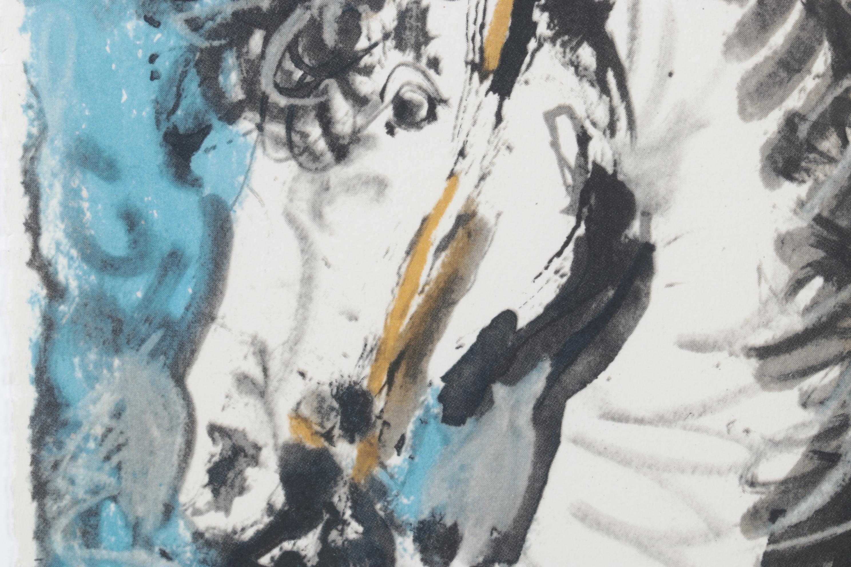 Lithograph after Pablo Picasso "Jacqueline on White Horse," 1961