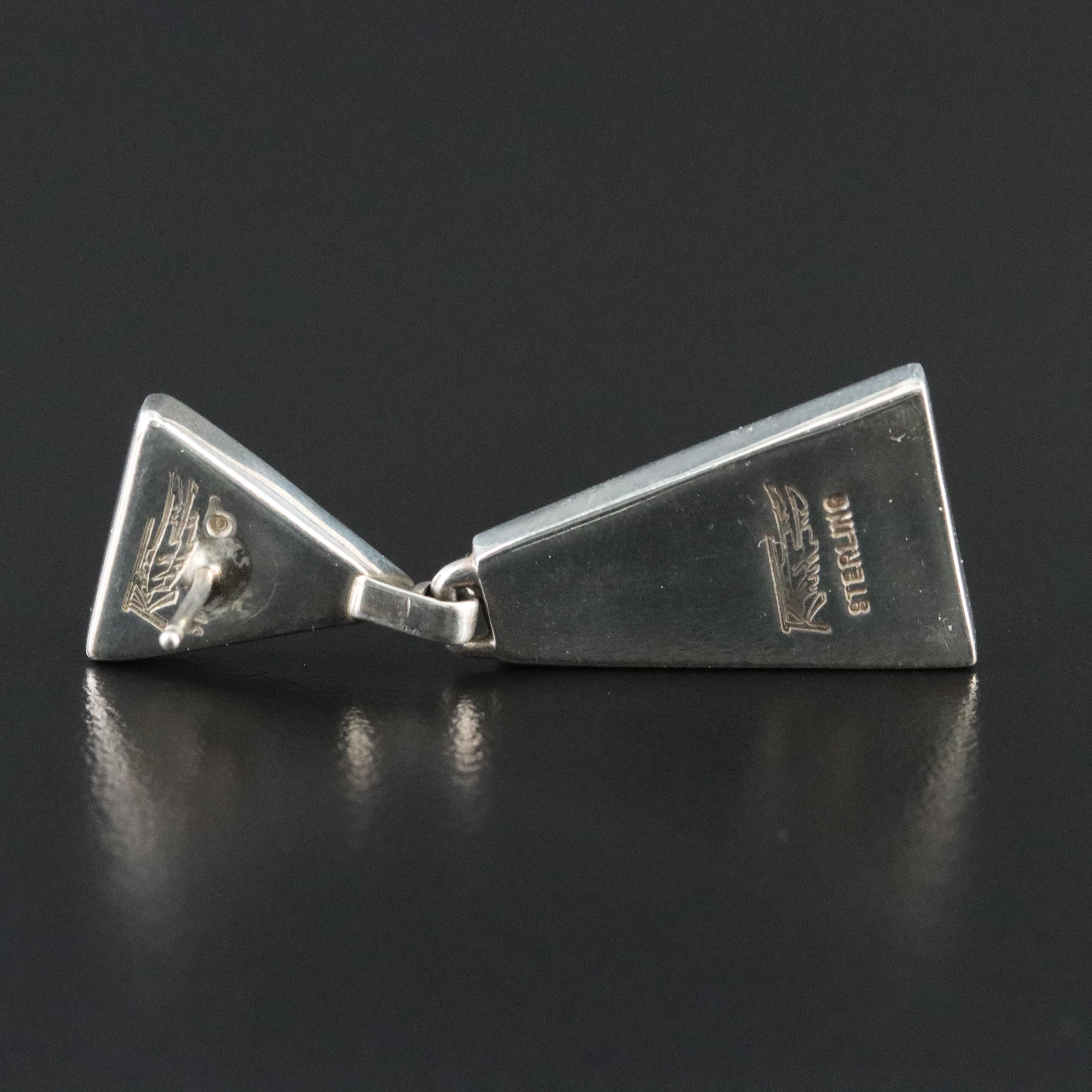 Ray Tracey Navajo Diné & Knifewing Segura Chiricahua Apache Sterling Earrings