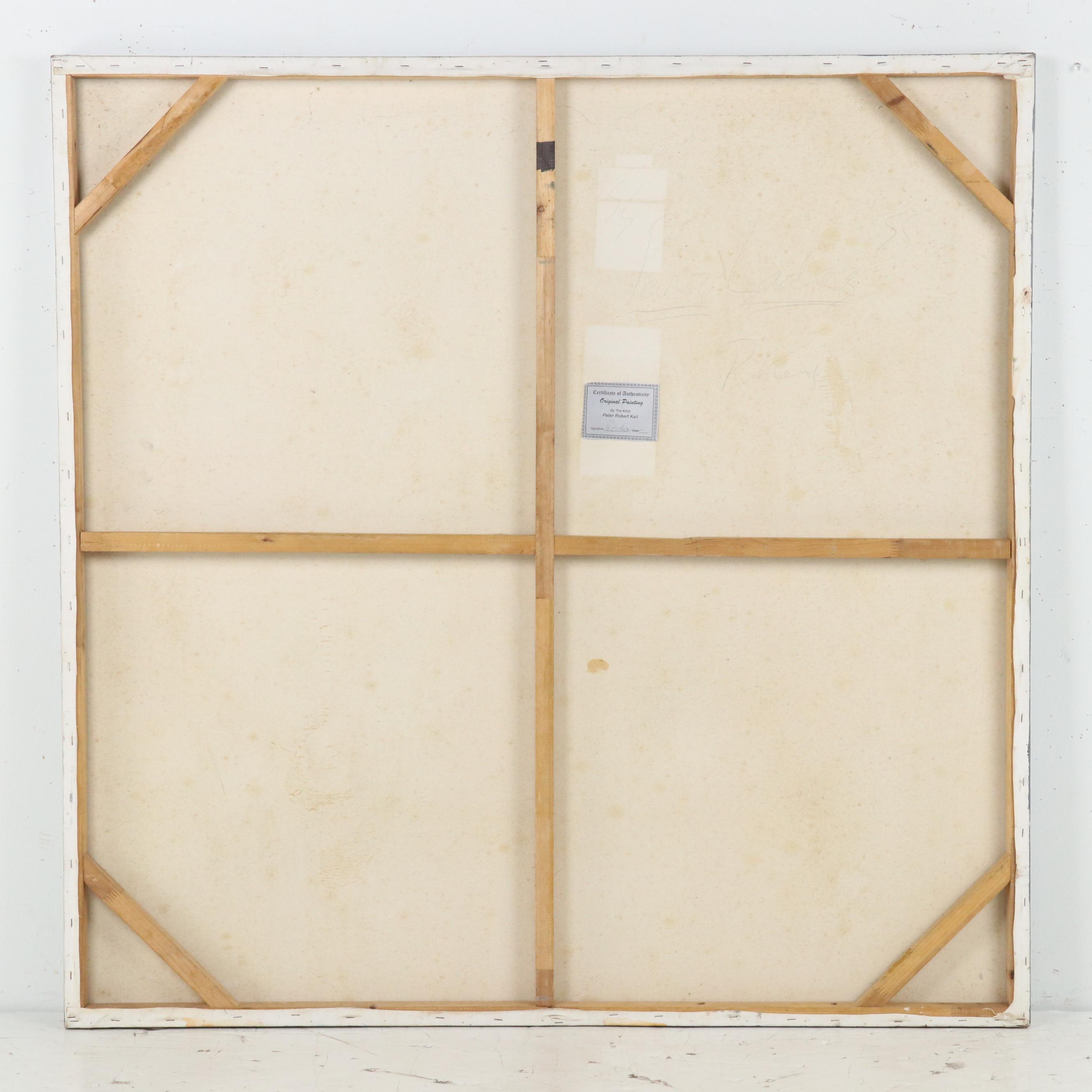 Peter Keil Abstract Figurative Acrylic Painting "Paris Ladies"