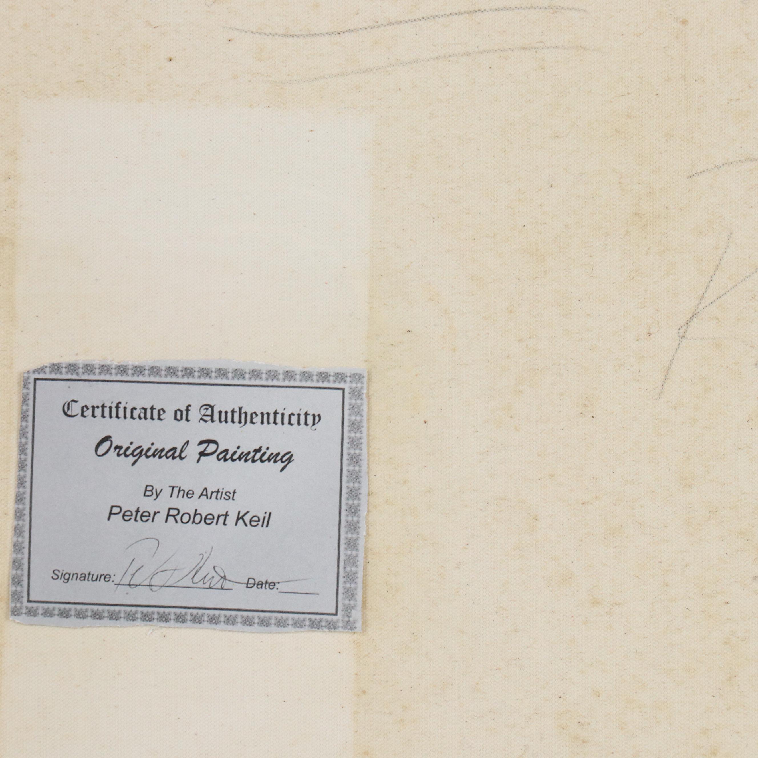 Peter Keil Abstract Figurative Acrylic Painting "Paris Ladies"