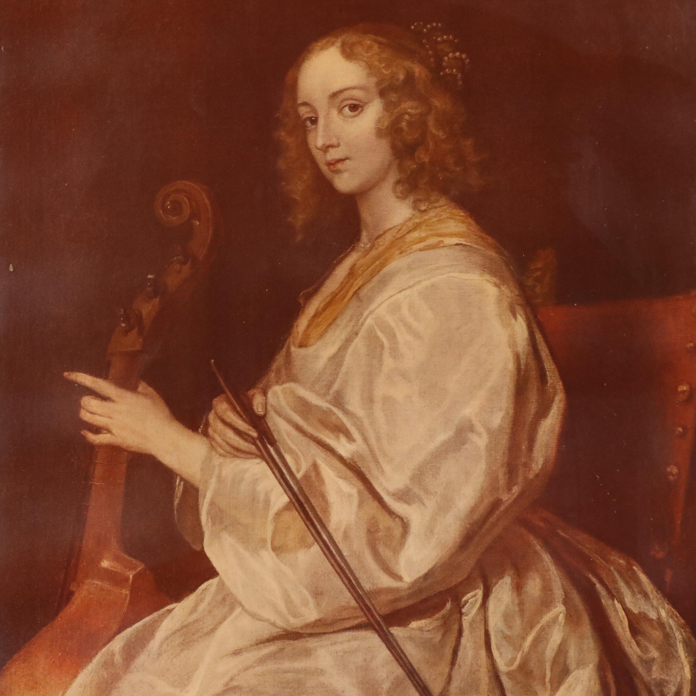 Photogravure After A. Van Dyck "Portrait of Mary Ruthven, Wife of the Artist"