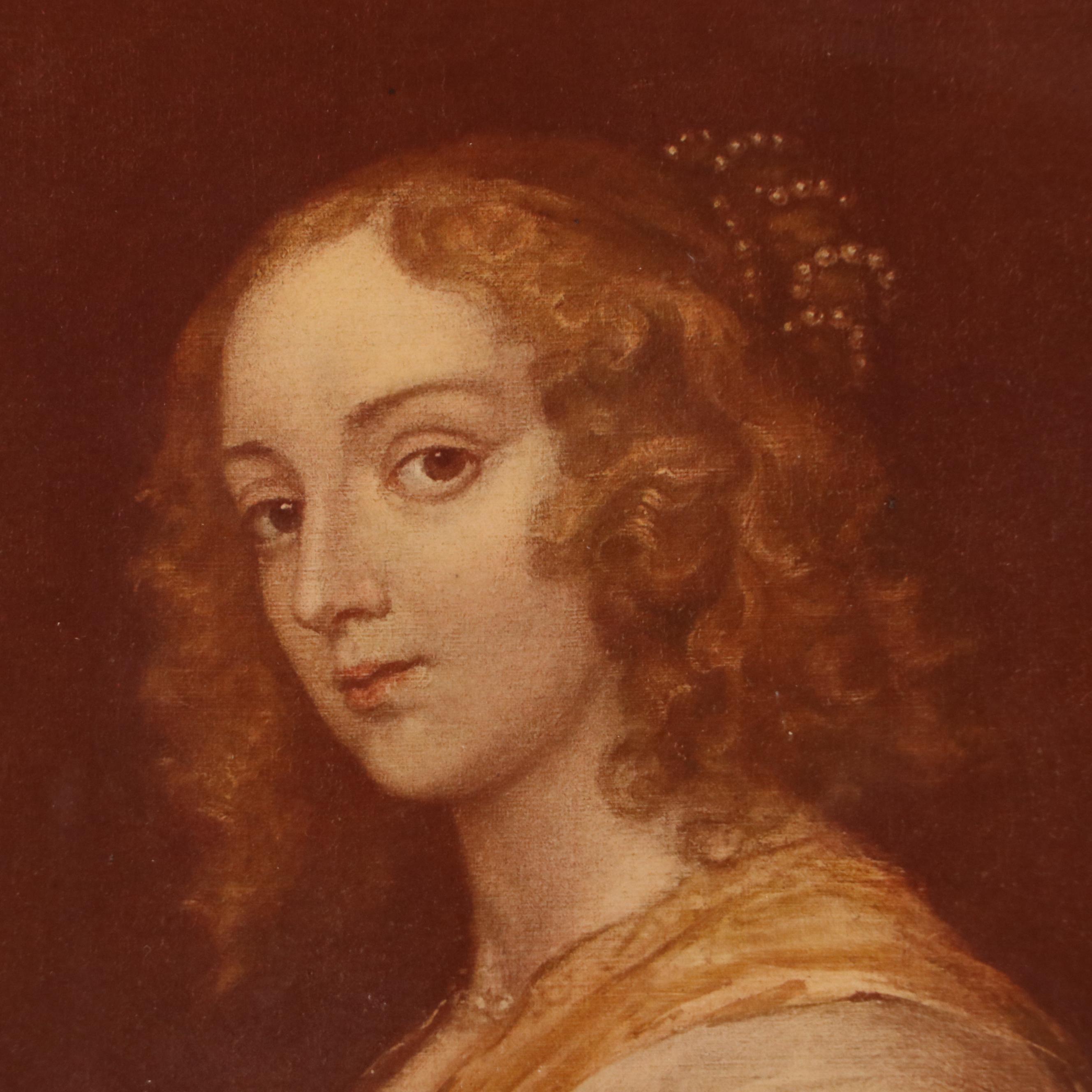 Photogravure After A. Van Dyck "Portrait of Mary Ruthven, Wife of the Artist"