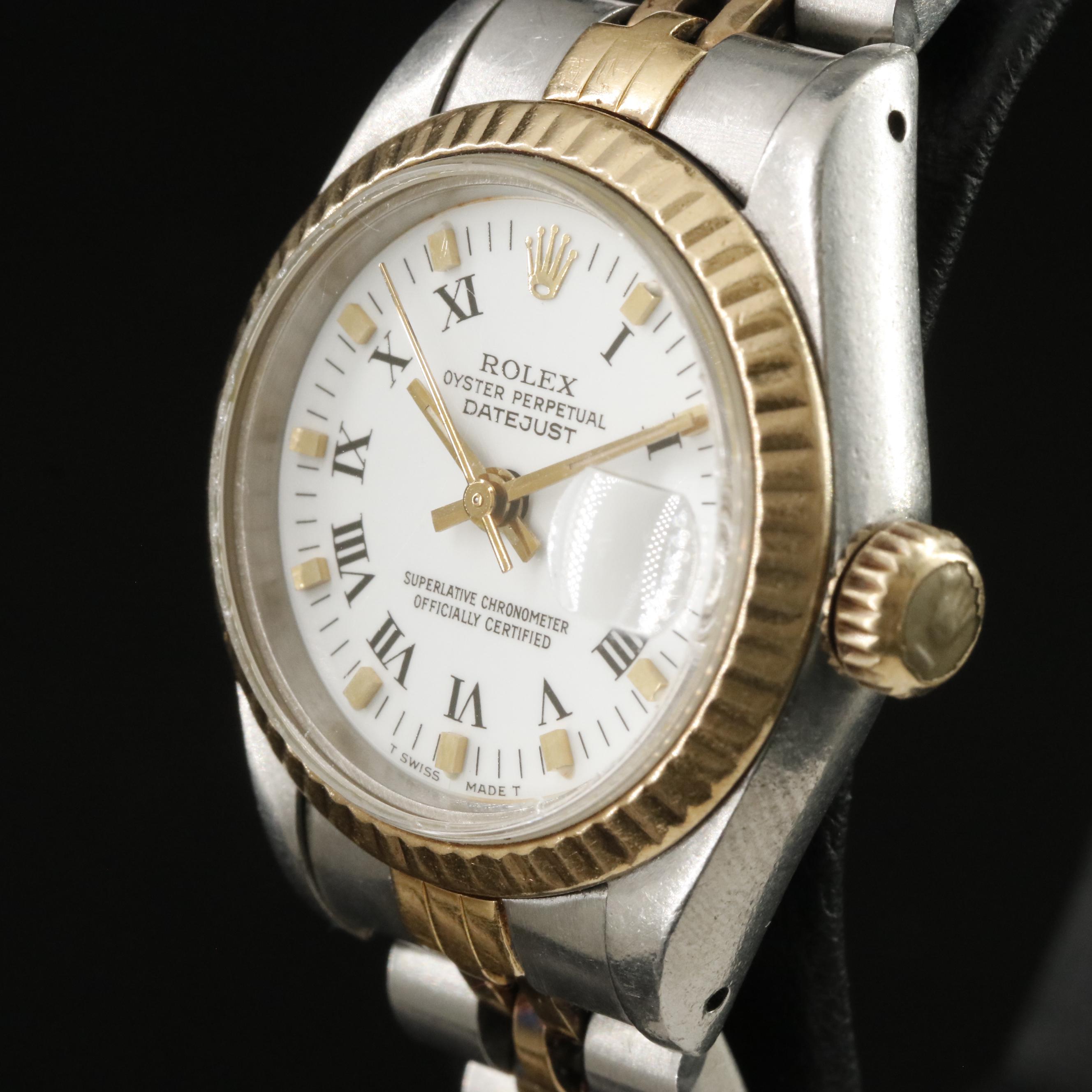 Rolex Datejust 69173 18K & Steel Vintage Watch c.1989