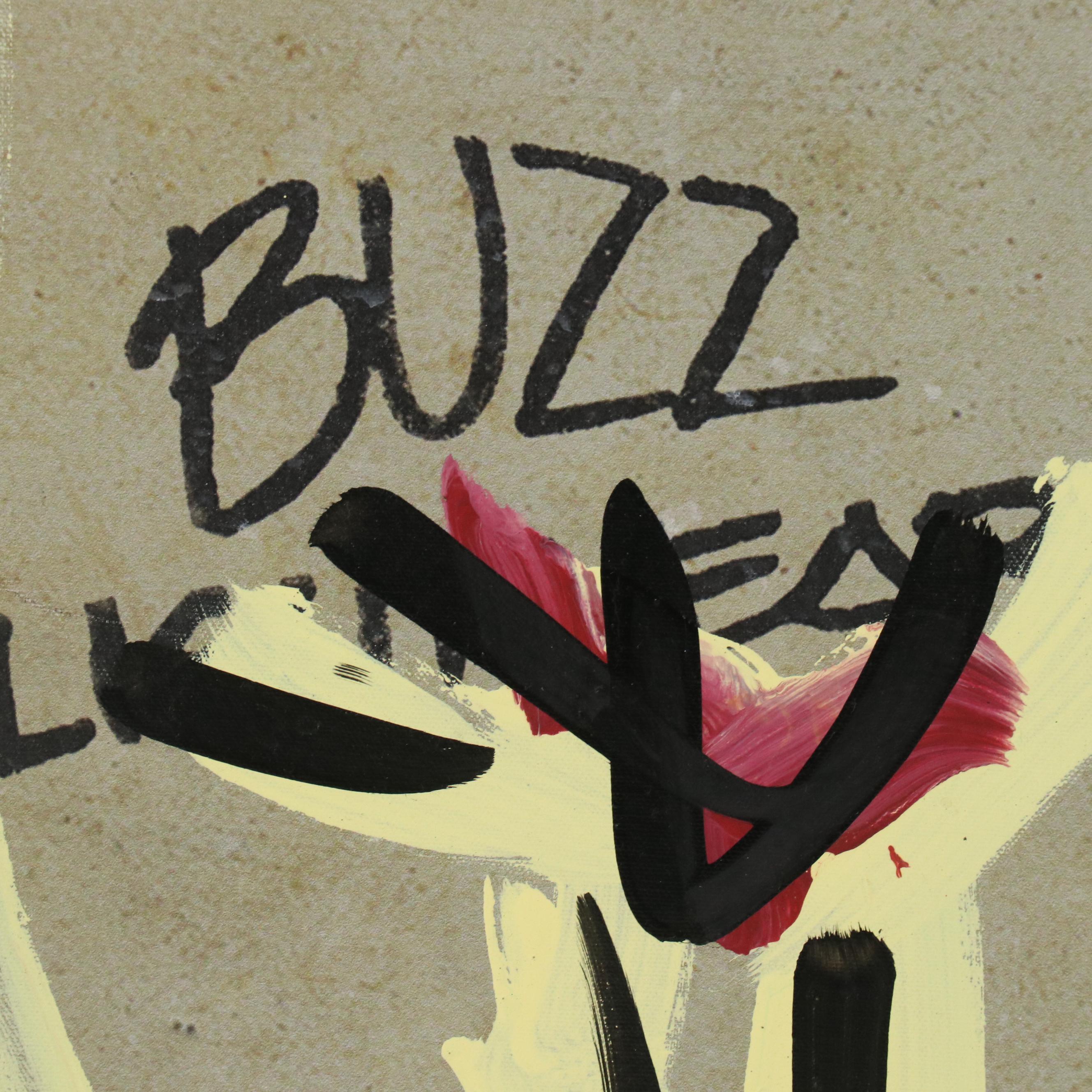 Peter Keil Abstract Figurative Acrylic Painting with Buzz Lightyear