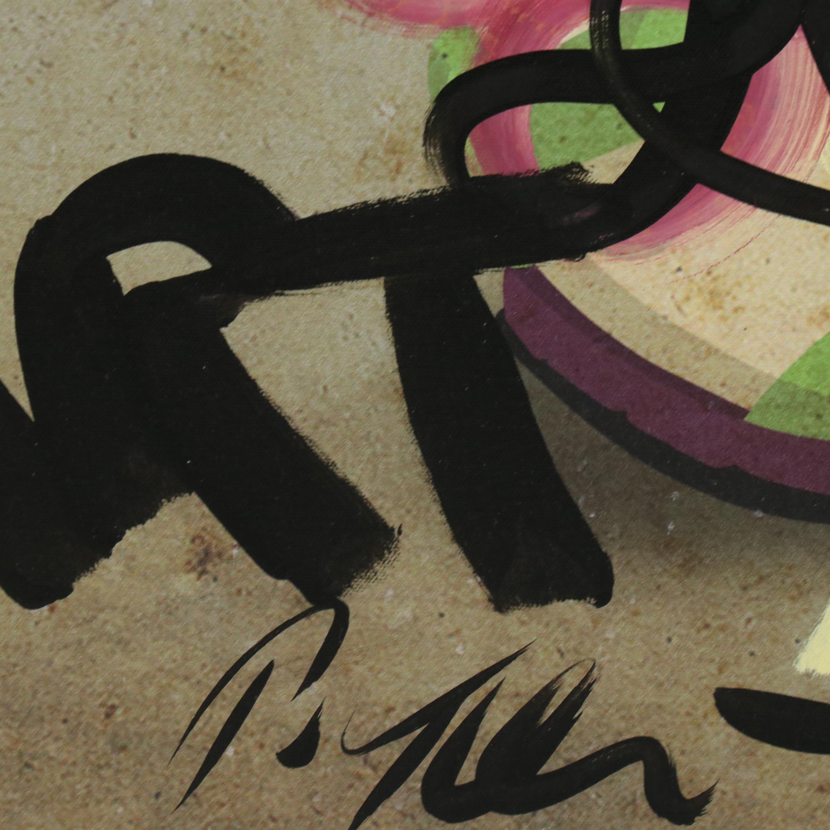 Peter Keil Abstract Figurative Acrylic Painting with Buzz Lightyear