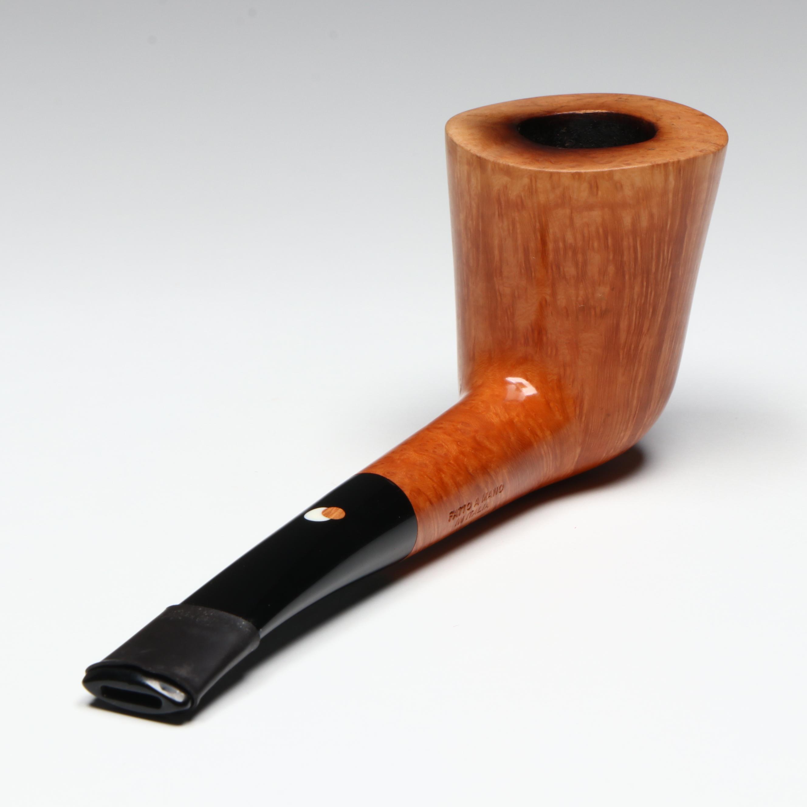 Claudio Cavicchi Italian Briar Wood Bent Dublin Tobacco Pipe
