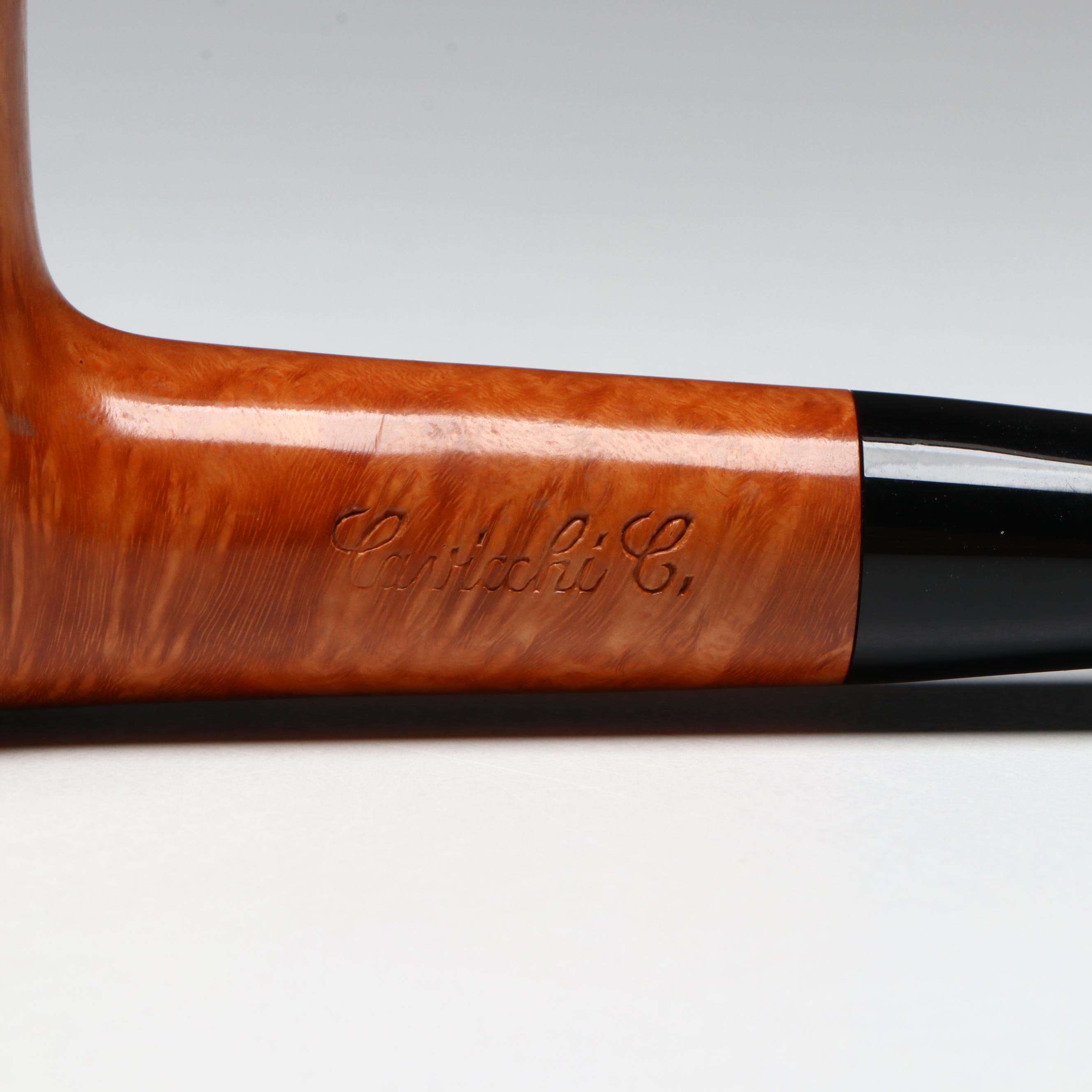 Claudio Cavicchi Italian Briar Wood Bent Dublin Tobacco Pipe