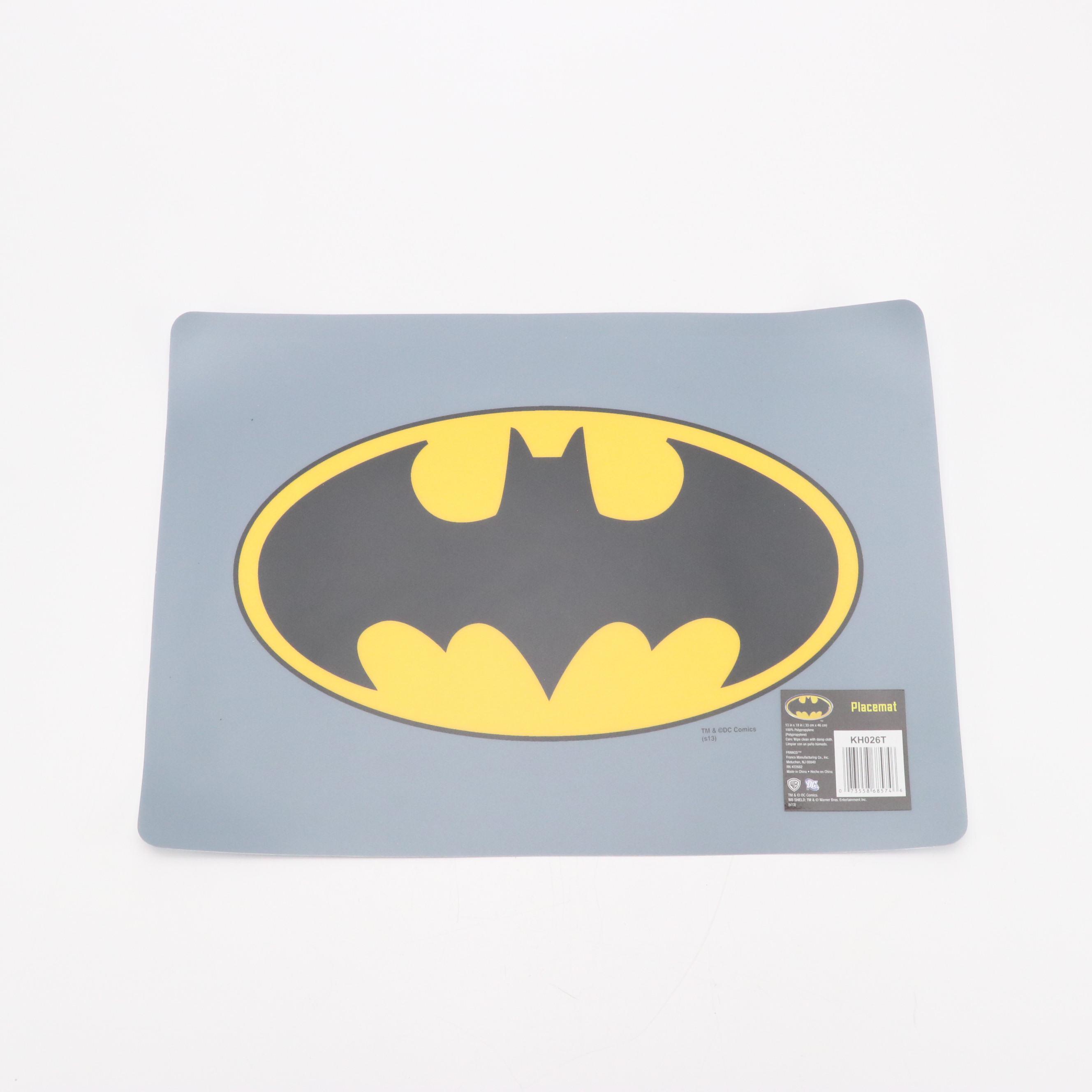 DC Comics Batman Themed Sleepwear, Hats, Bath Linens, Placemats, and Décor