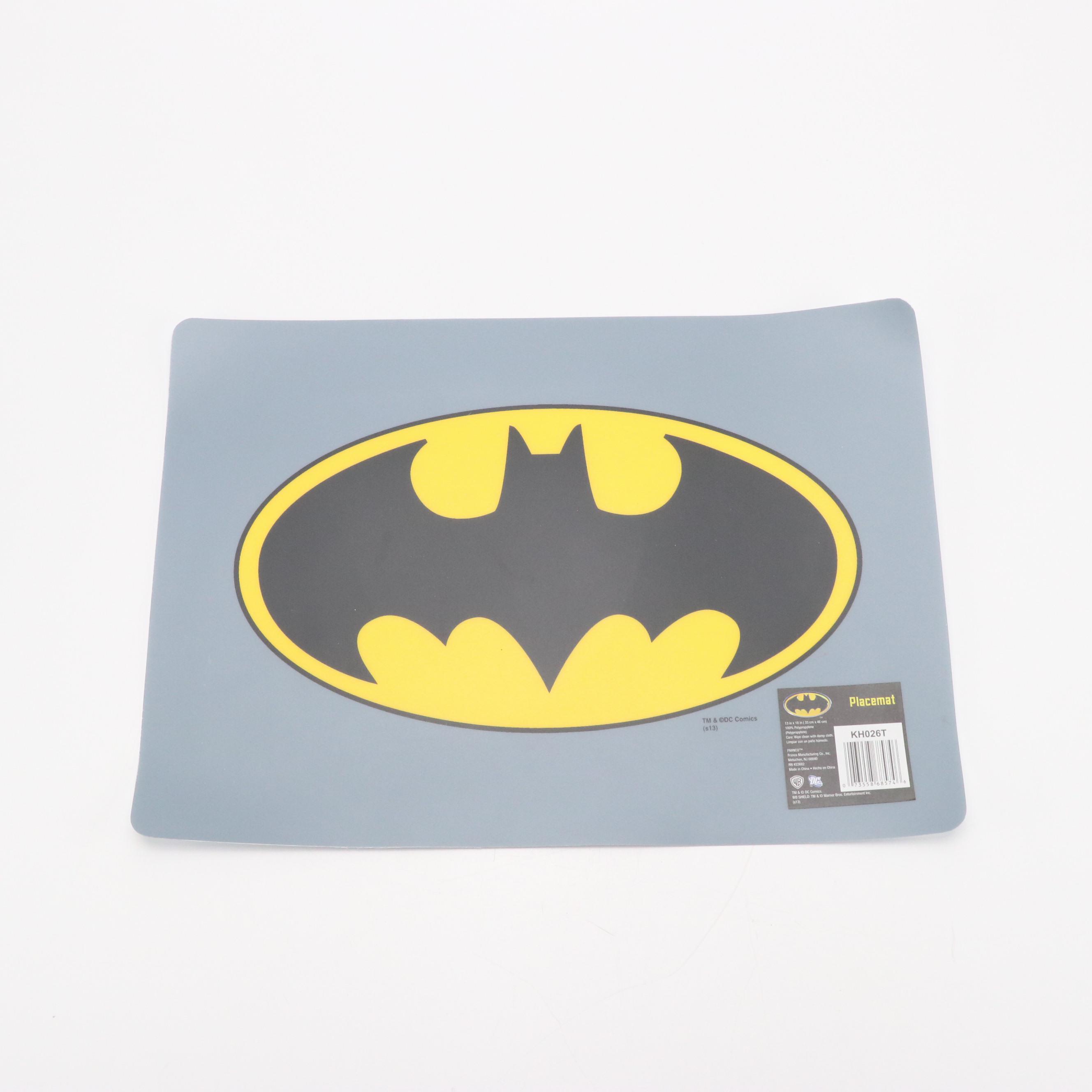 DC Comics Batman Themed Sleepwear, Hats, Bath Linens, Placemats, and Décor