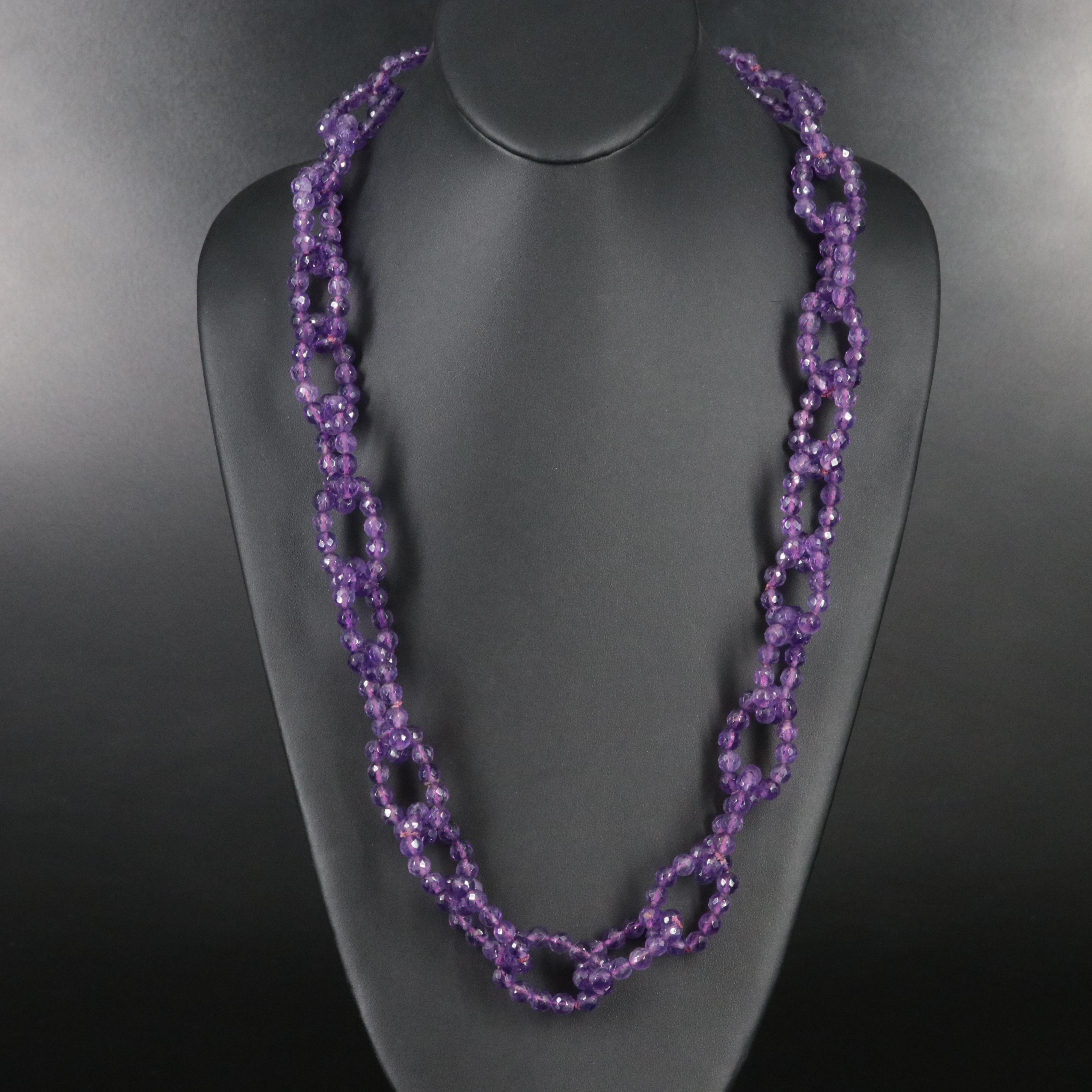 Amethyst Cable Link Chain