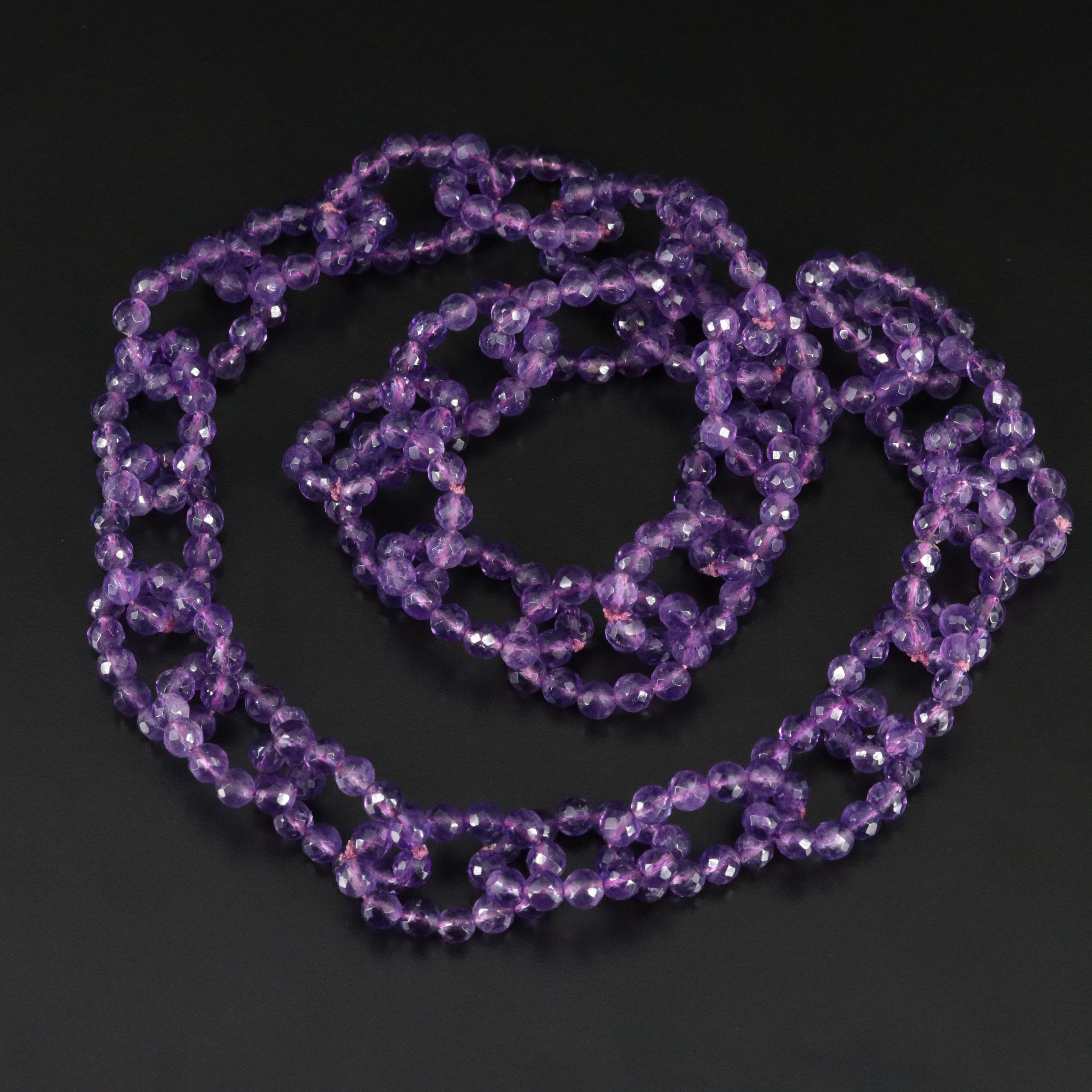 Amethyst Cable Link Chain