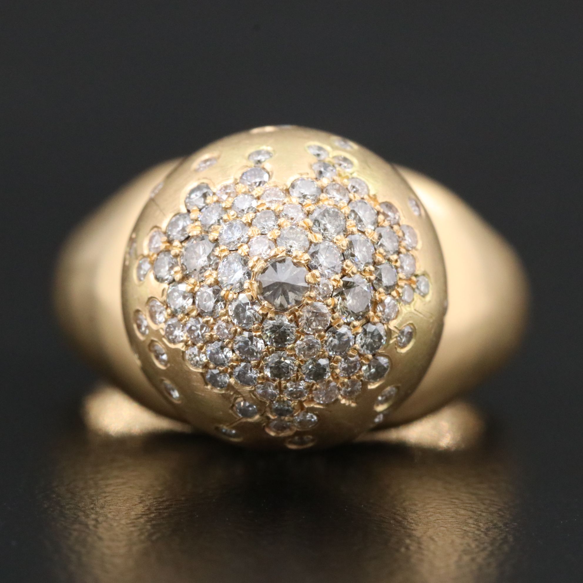 Nada Ghazel 18K 2.10 CTW Diamond The Dome Power Ring