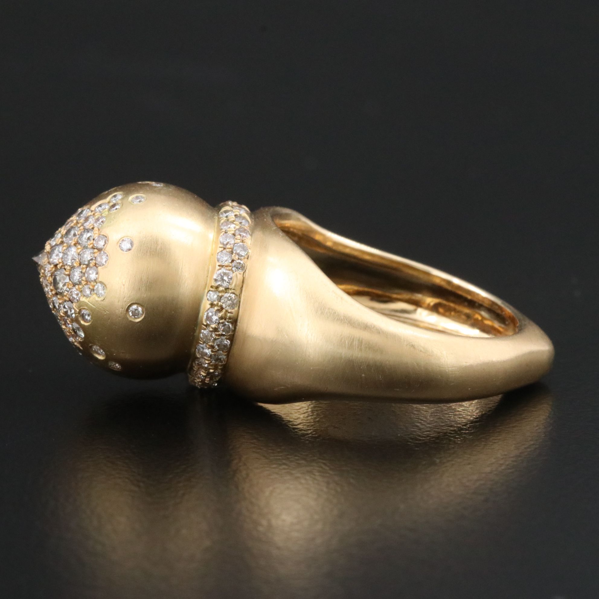 Nada Ghazel 18K 2.10 CTW Diamond The Dome Power Ring