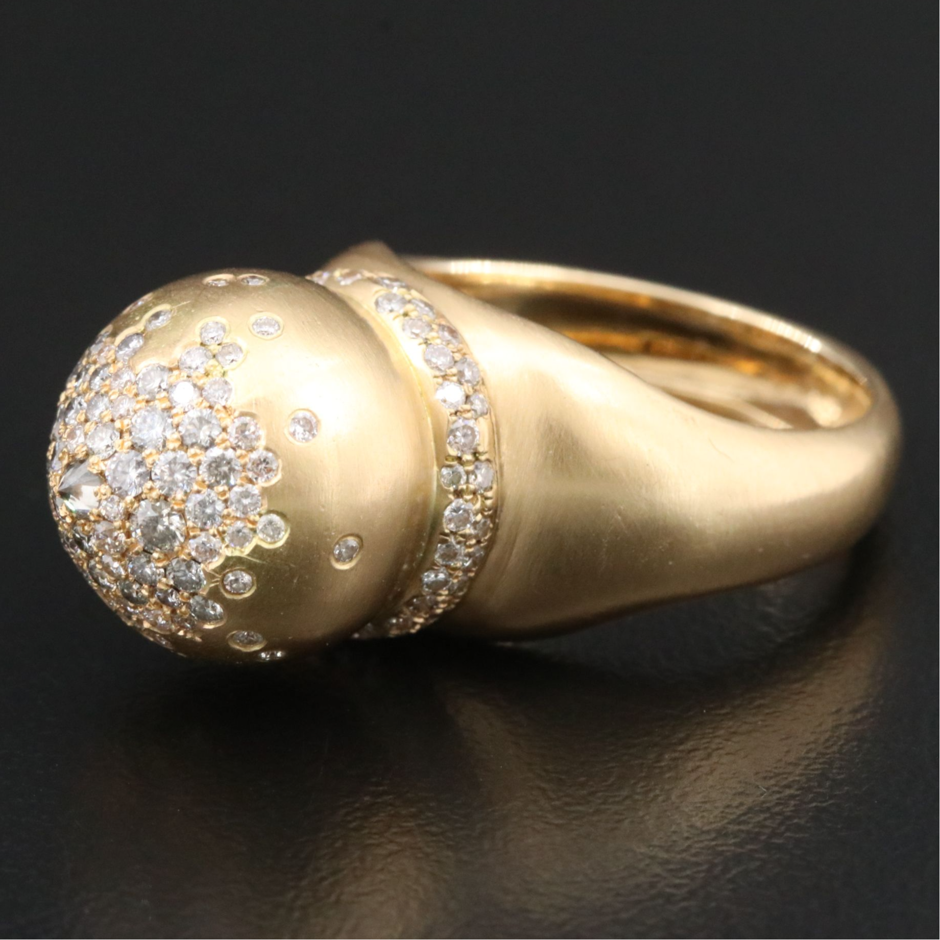 Nada Ghazel 18K 2.10 CTW Diamond The Dome Power Ring