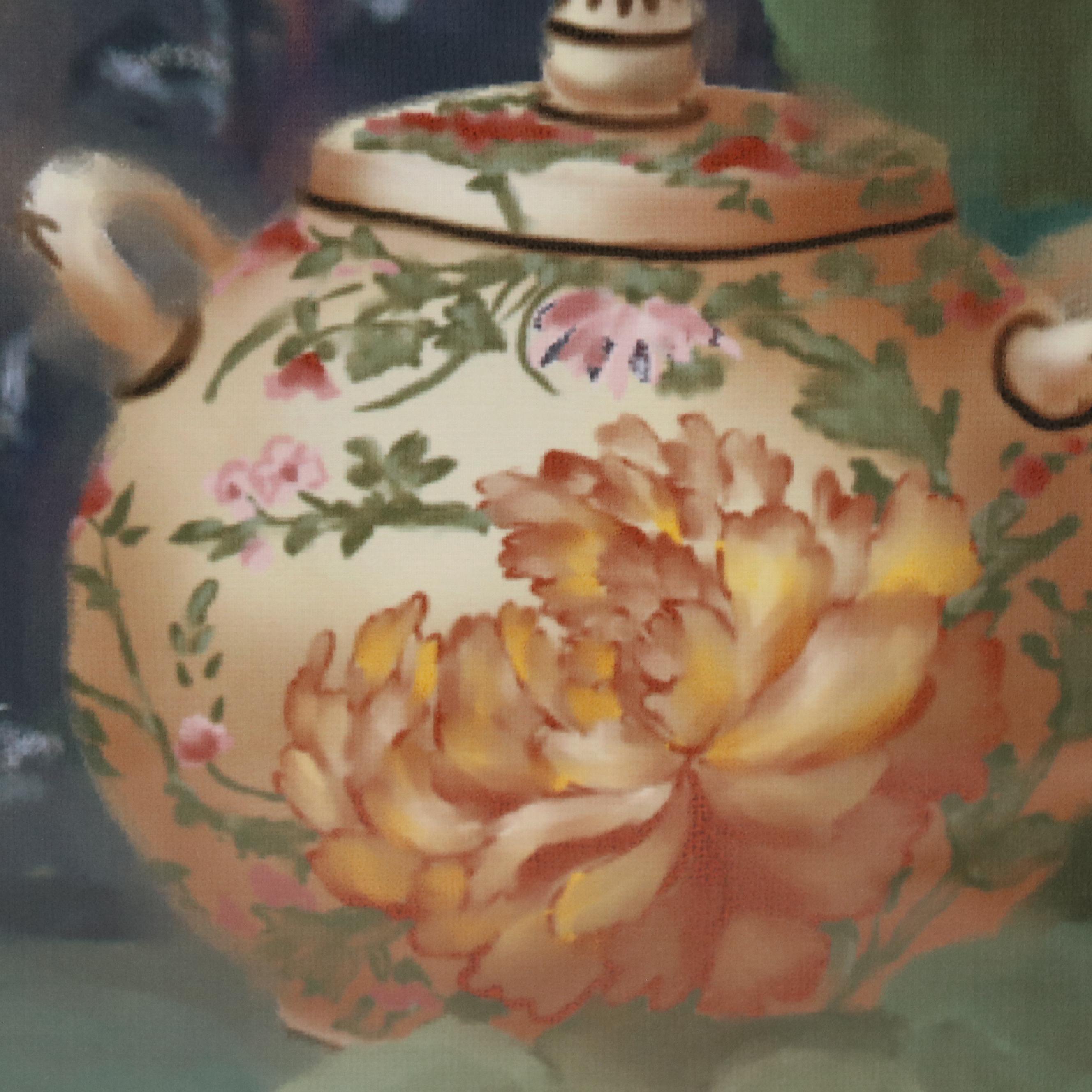 Kathy Haines Dench Large-Scale Offset Lithograph "Angel Trumpets II," 1998