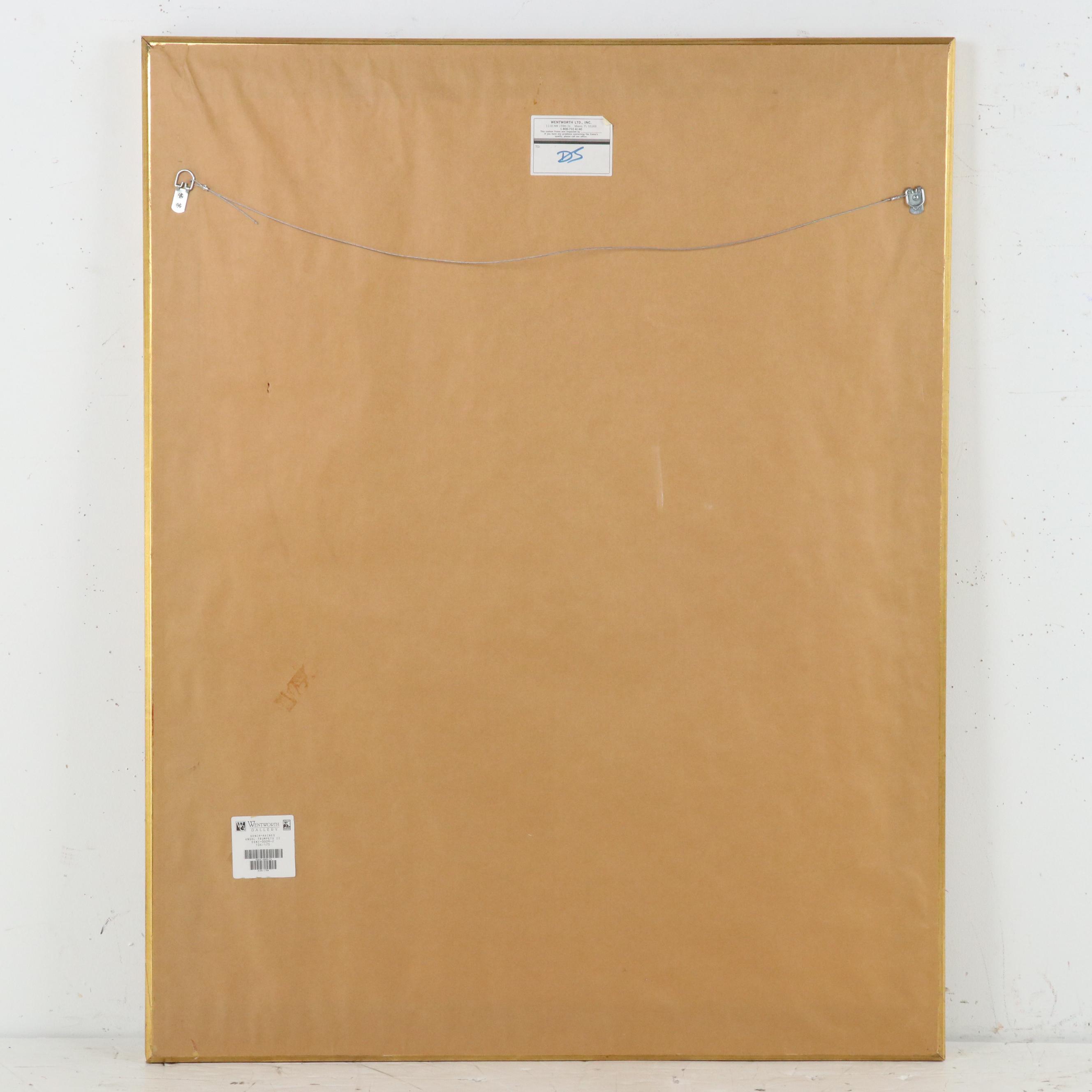 Kathy Haines Dench Large-Scale Offset Lithograph "Angel Trumpets II," 1998