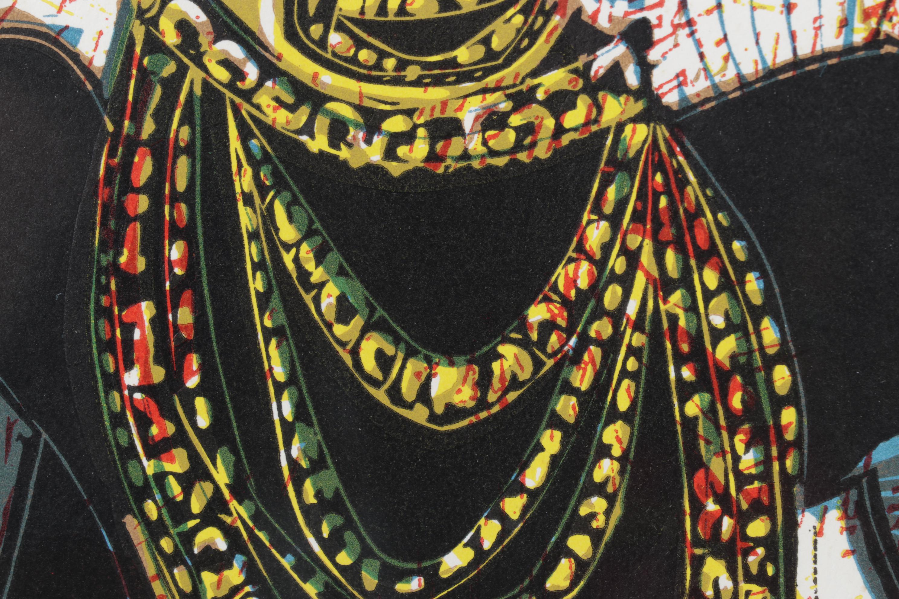 Pablo Picasso Linocut "Portrait of a Lady after Lucas Cranach", 1962