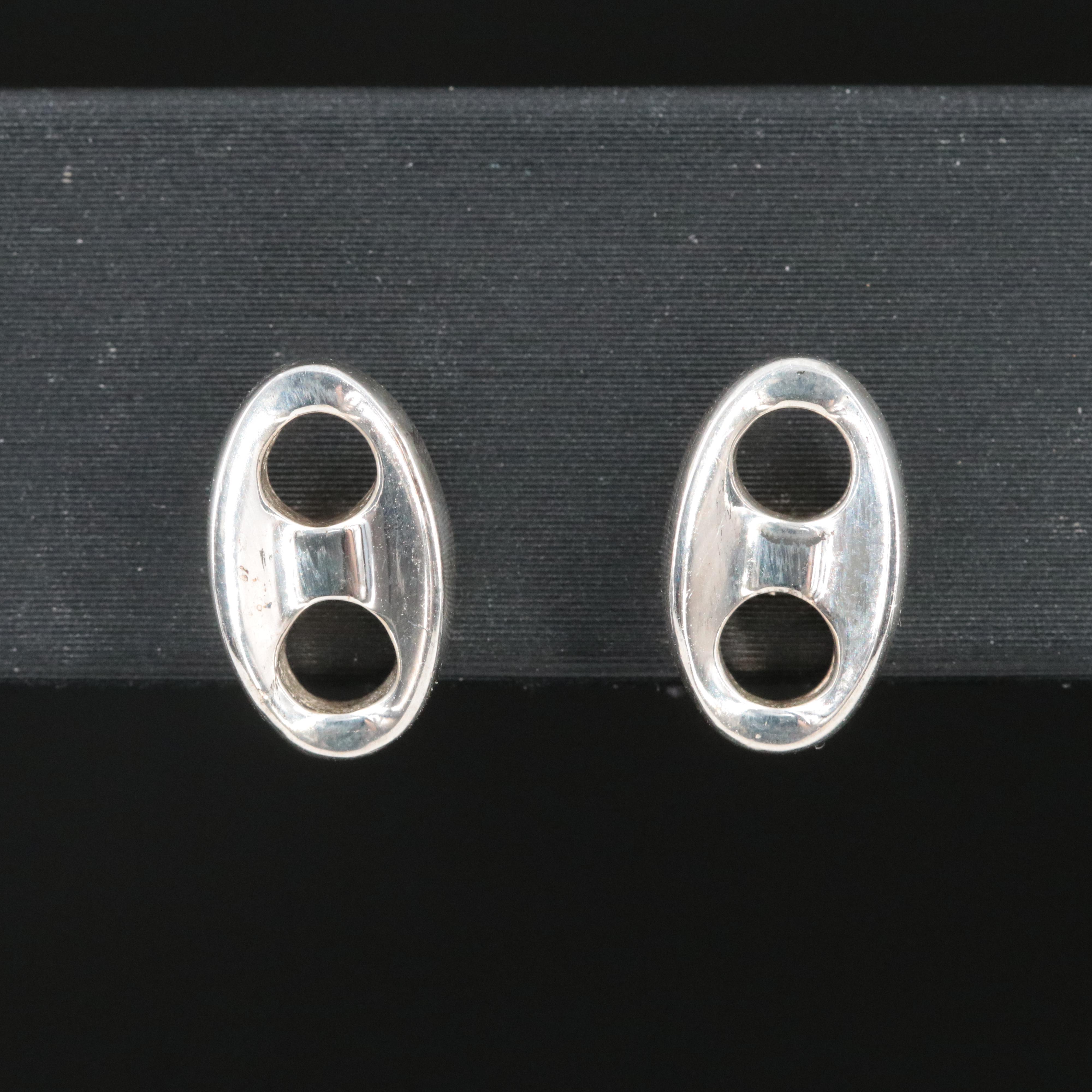 Sterling Mariner Link Earrings