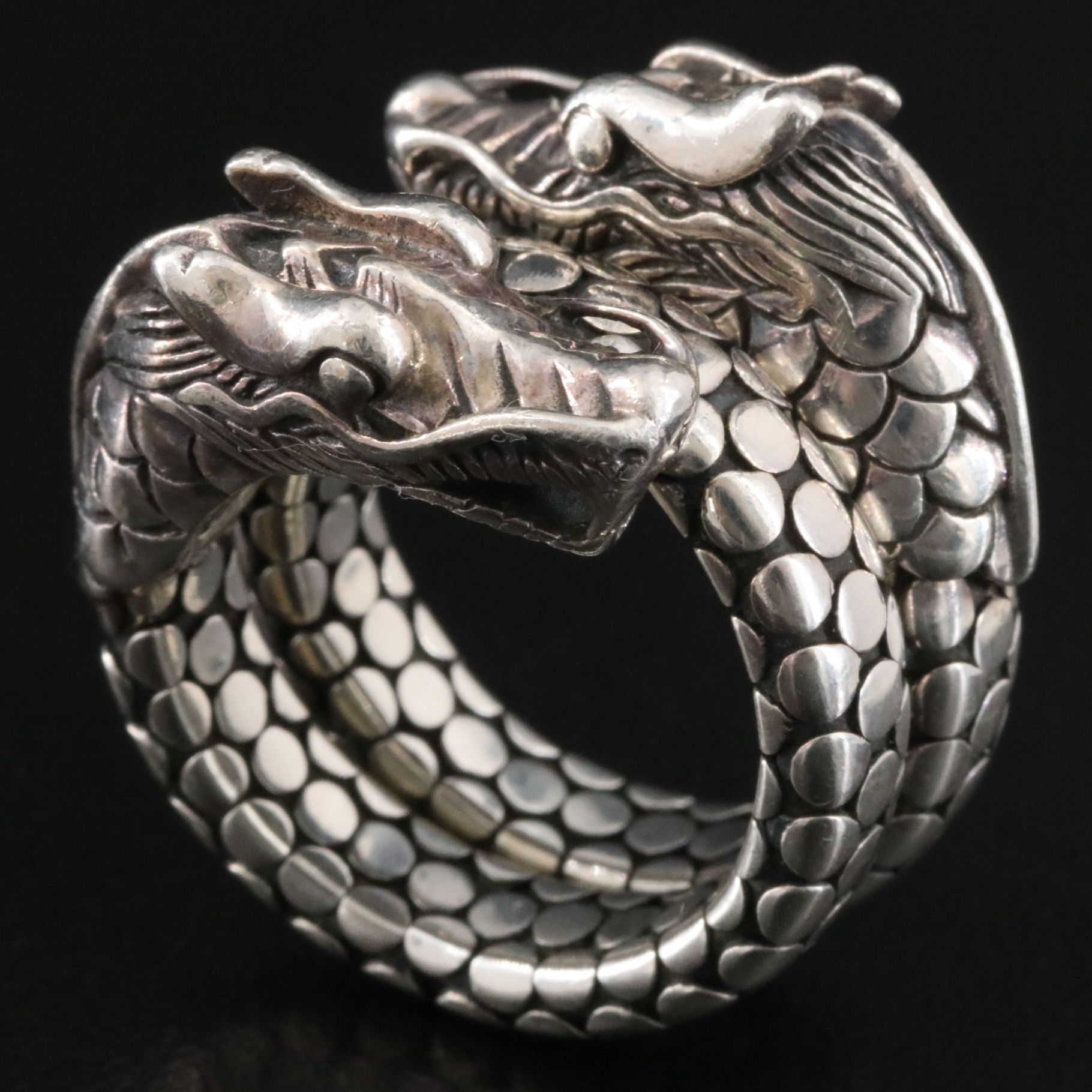 John Hardy Legends Naga Sterling Coil Ring
