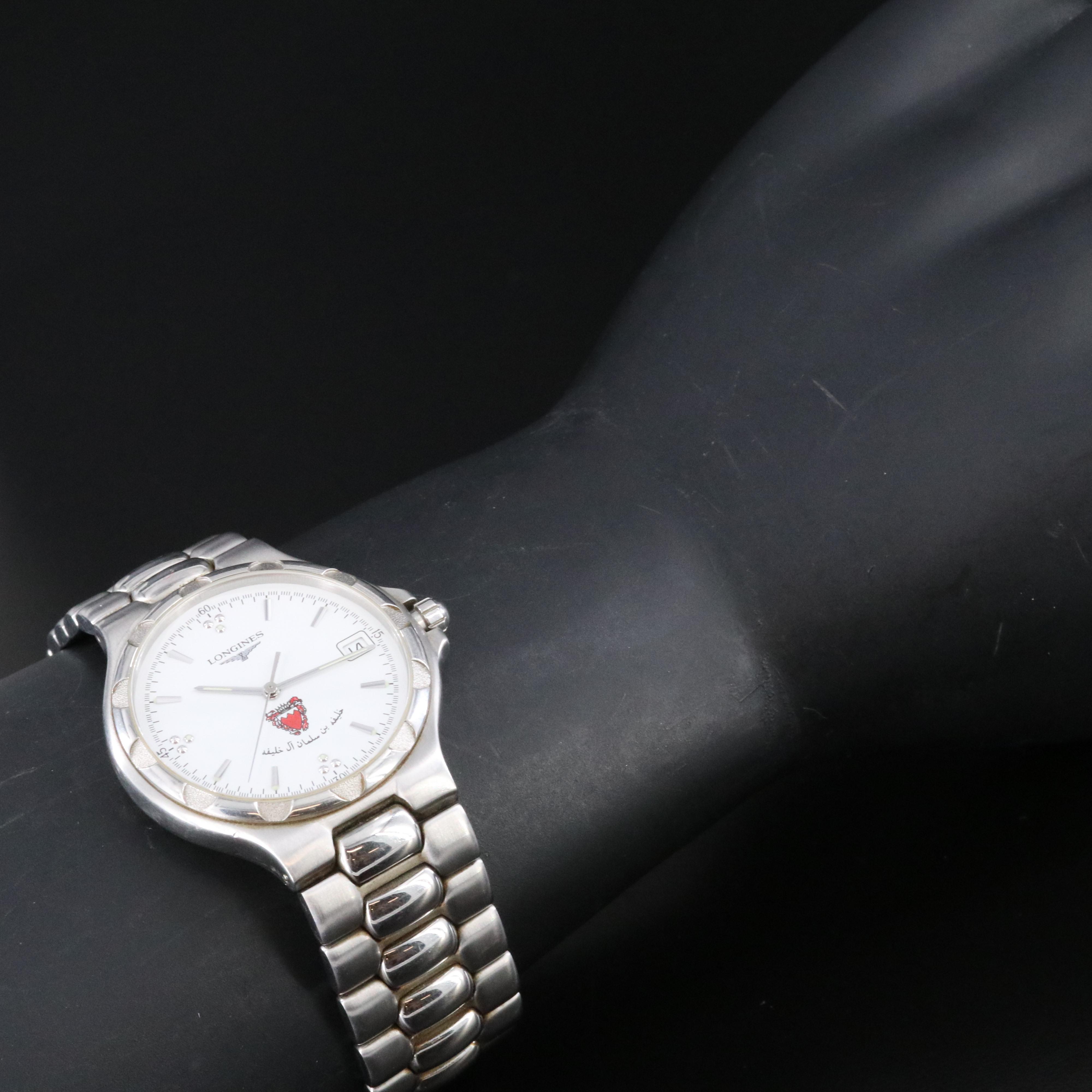 Longines Conquest L1.627.4 Perpetual Calendar Bahrain Coat of Arms Watch