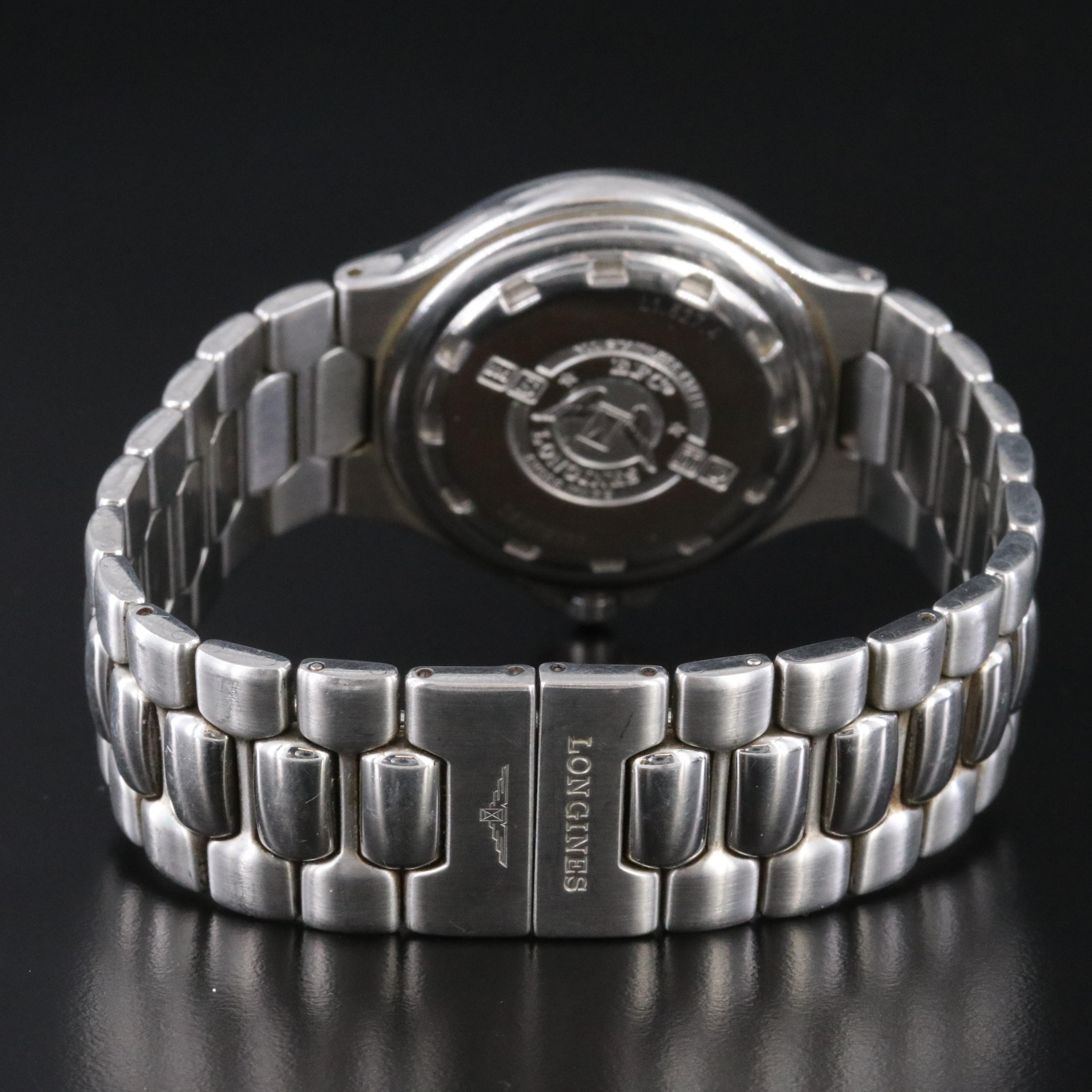 Longines Conquest L1.627.4 Perpetual Calendar Bahrain Coat of Arms Watch