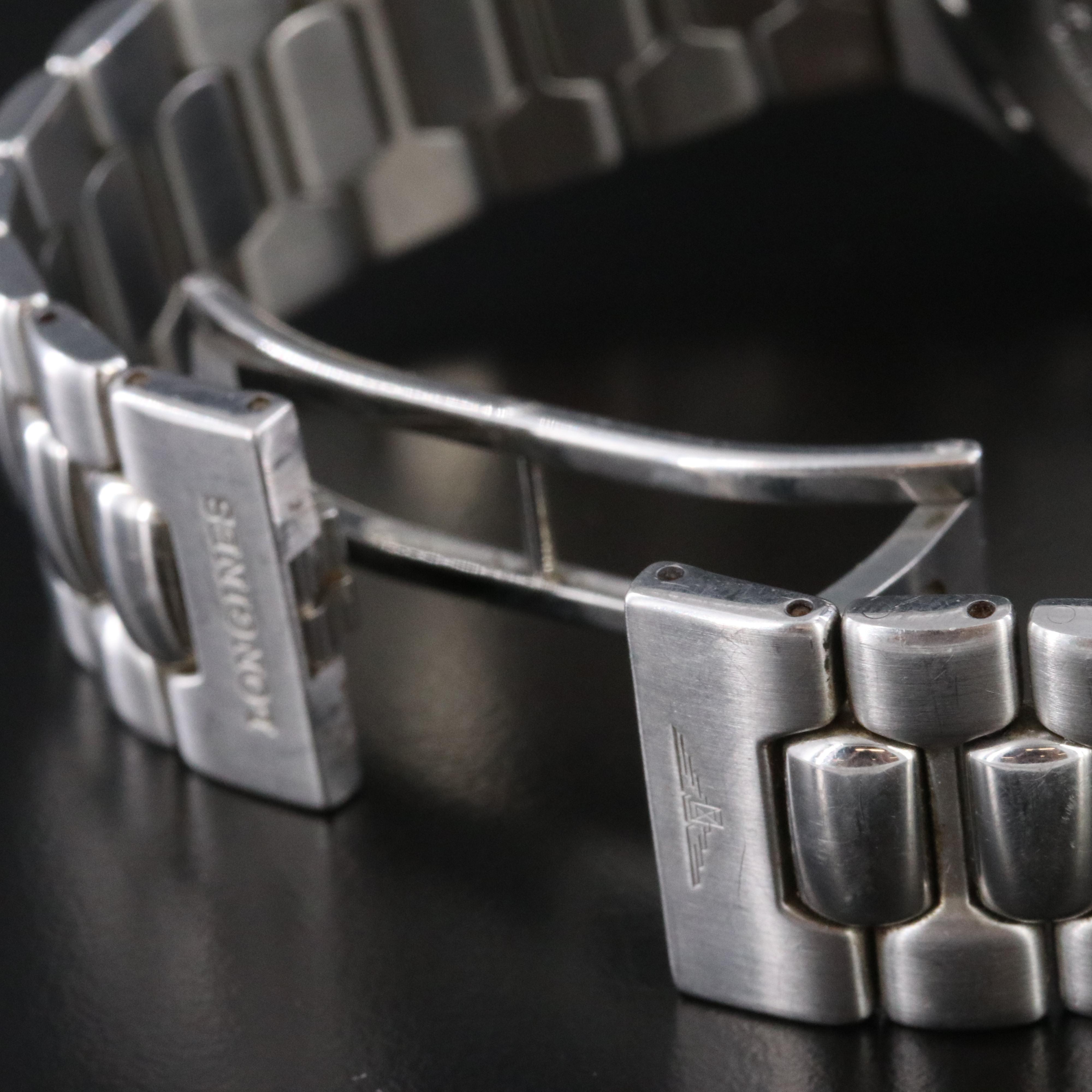 Longines Conquest L1.627.4 Perpetual Calendar Bahrain Coat of Arms Watch