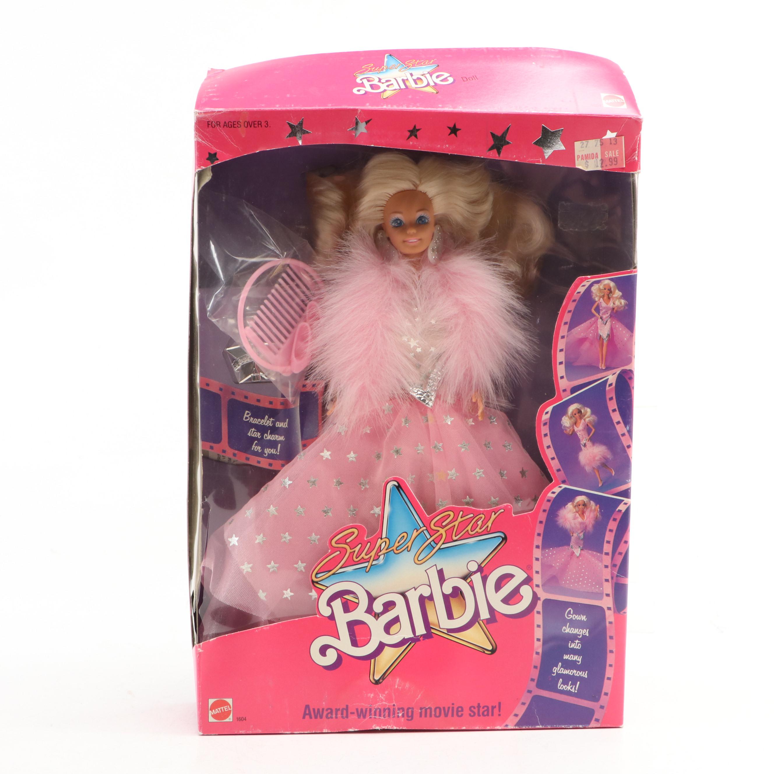 Mattel "Sparkle Eyes," "Super Star," and "40th Anniversary" Barbie Dolls