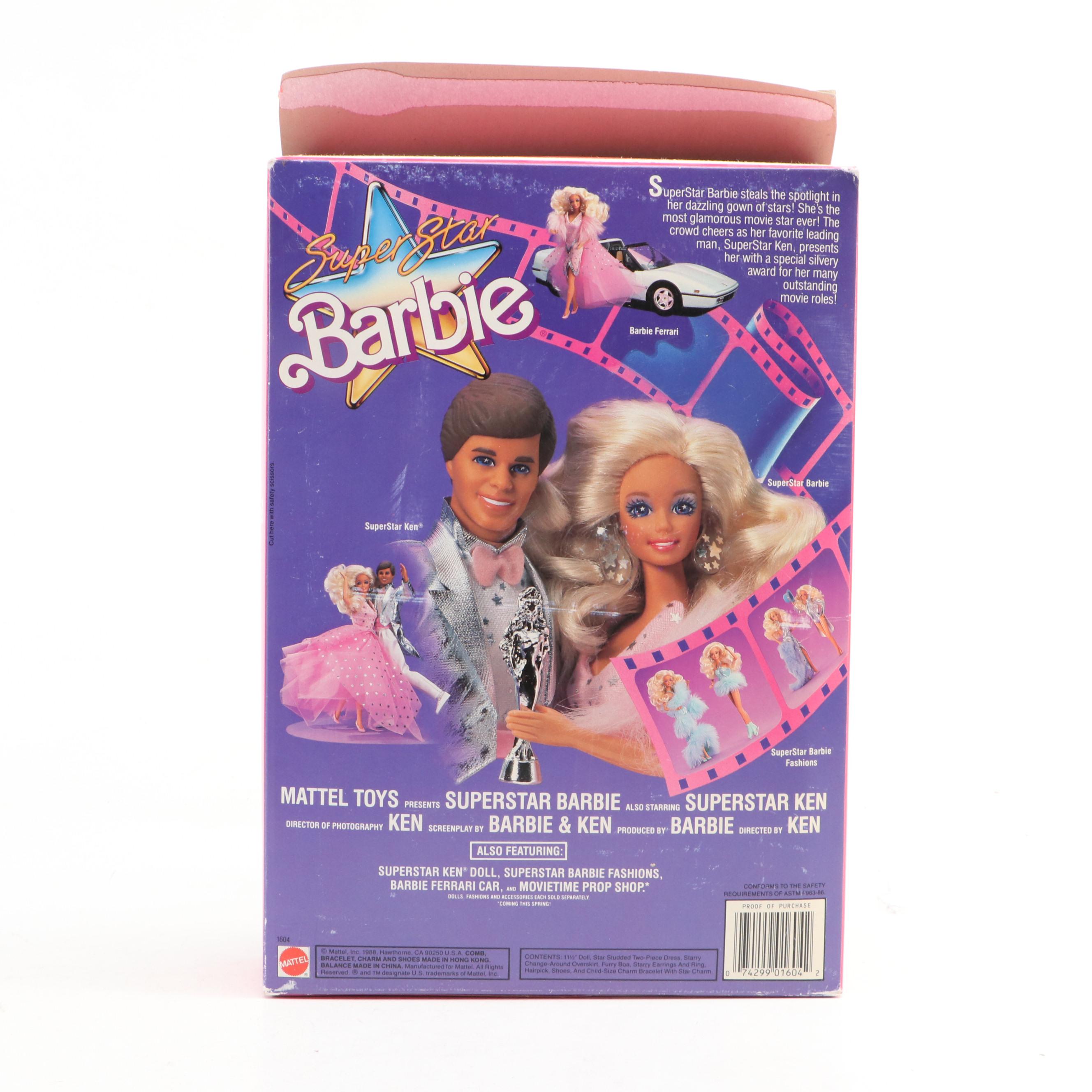 Mattel "Sparkle Eyes," "Super Star," and "40th Anniversary" Barbie Dolls