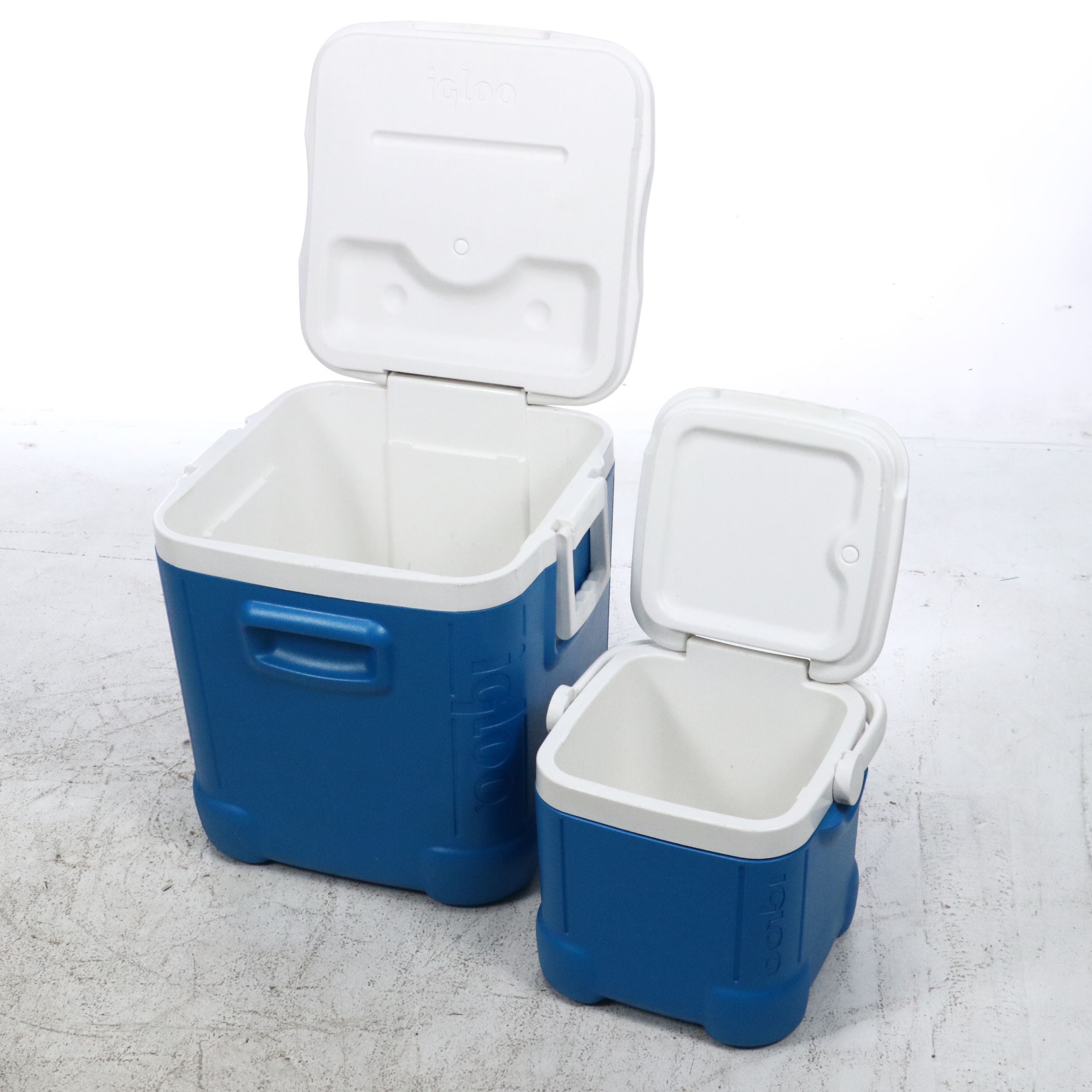 Coleman and Igloo Coolers with Rayovac Fluorescent Lantern