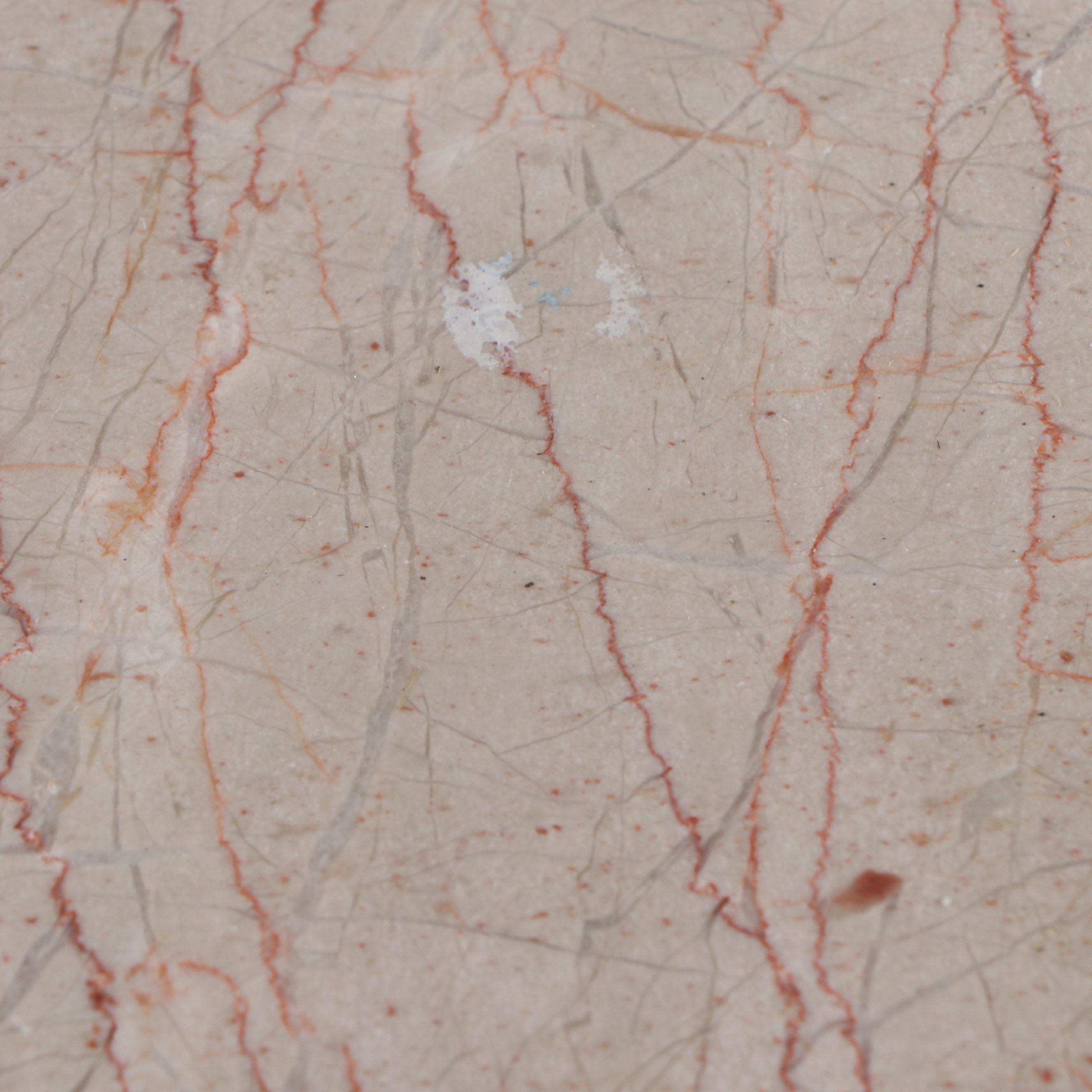 Victorian Style Cast Metal and Stone Plant Stand, 20th Century