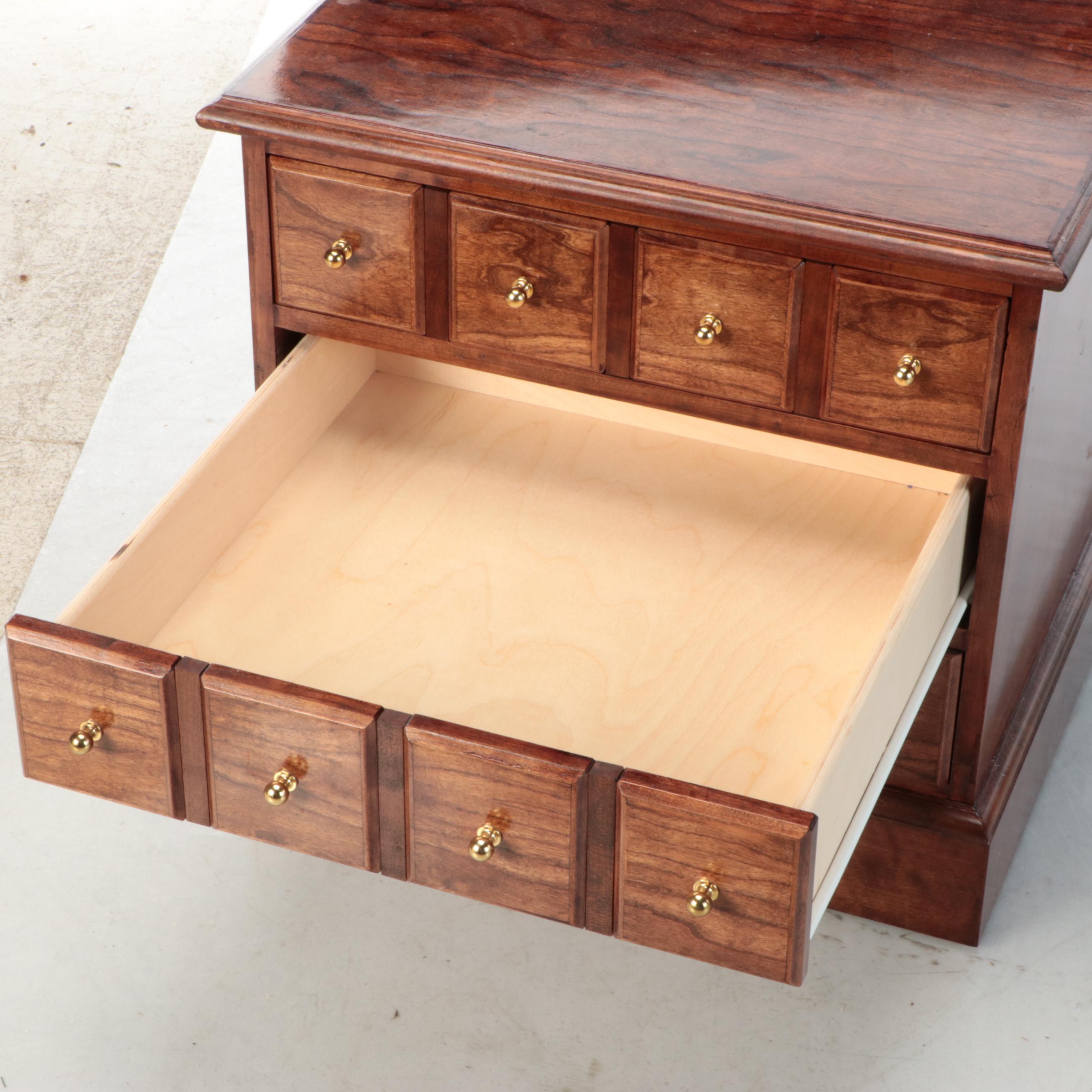Pair of Mahogany Finished Nightstands, Late 20th to 21st Century