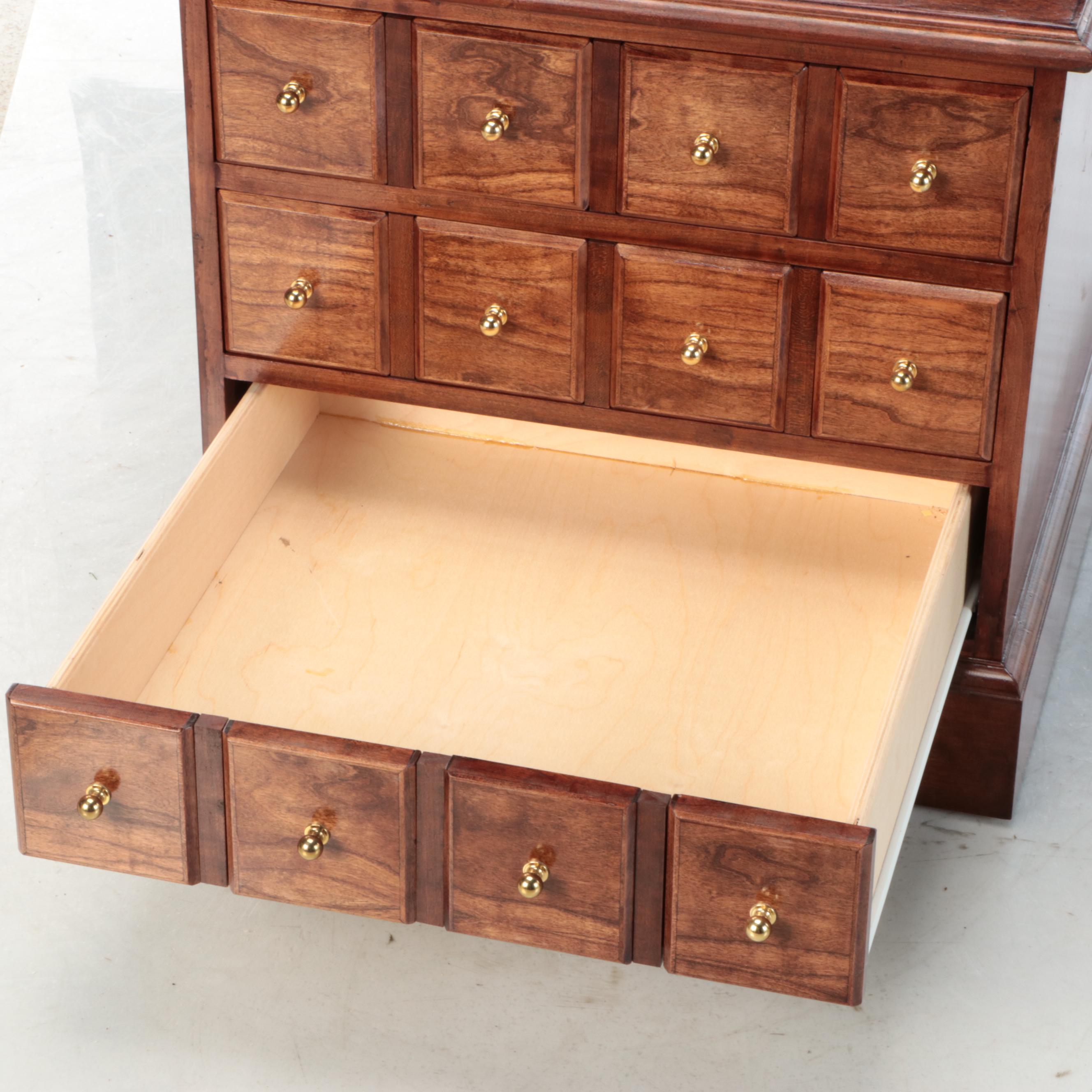 Pair of Mahogany Finished Nightstands, Late 20th to 21st Century