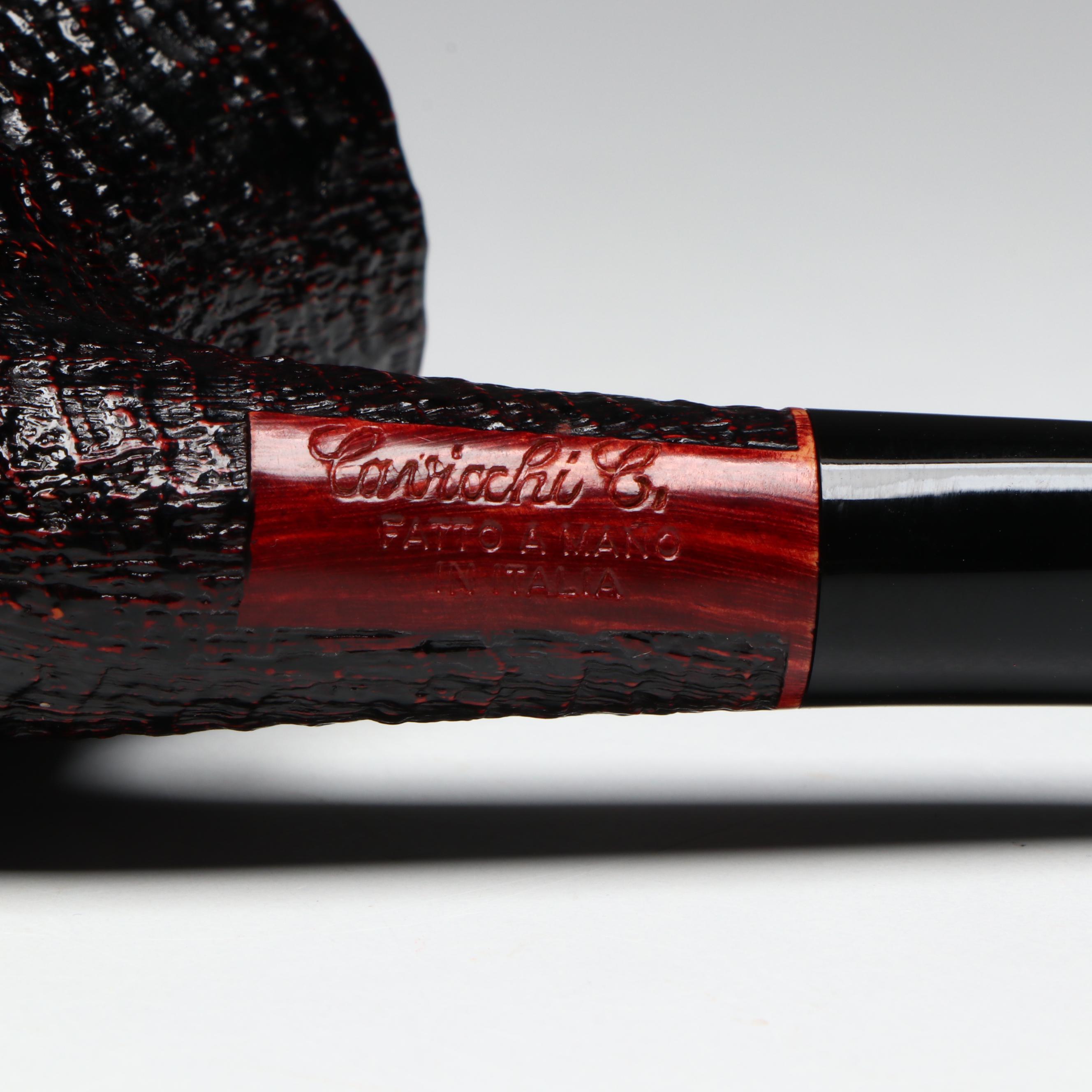 Claudio Cavicchi Italian Briar Wood Bent Brandy Tobacco Pipe