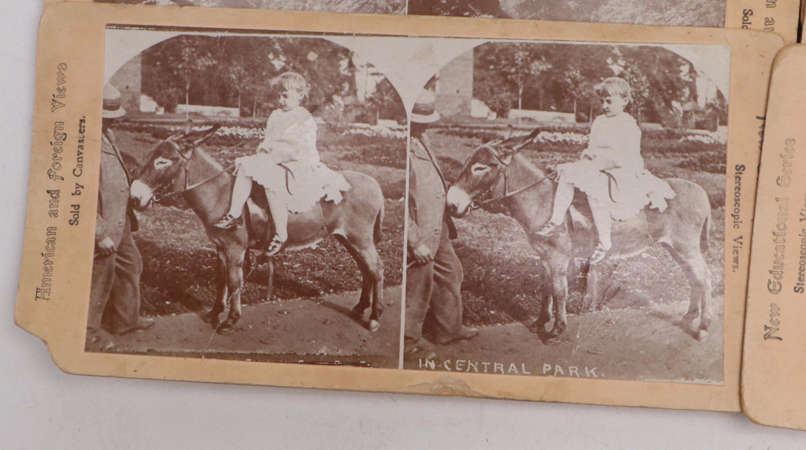 Sun Sculpture and Other Stereoscope View Cards, Late 19th to Early 20th Century