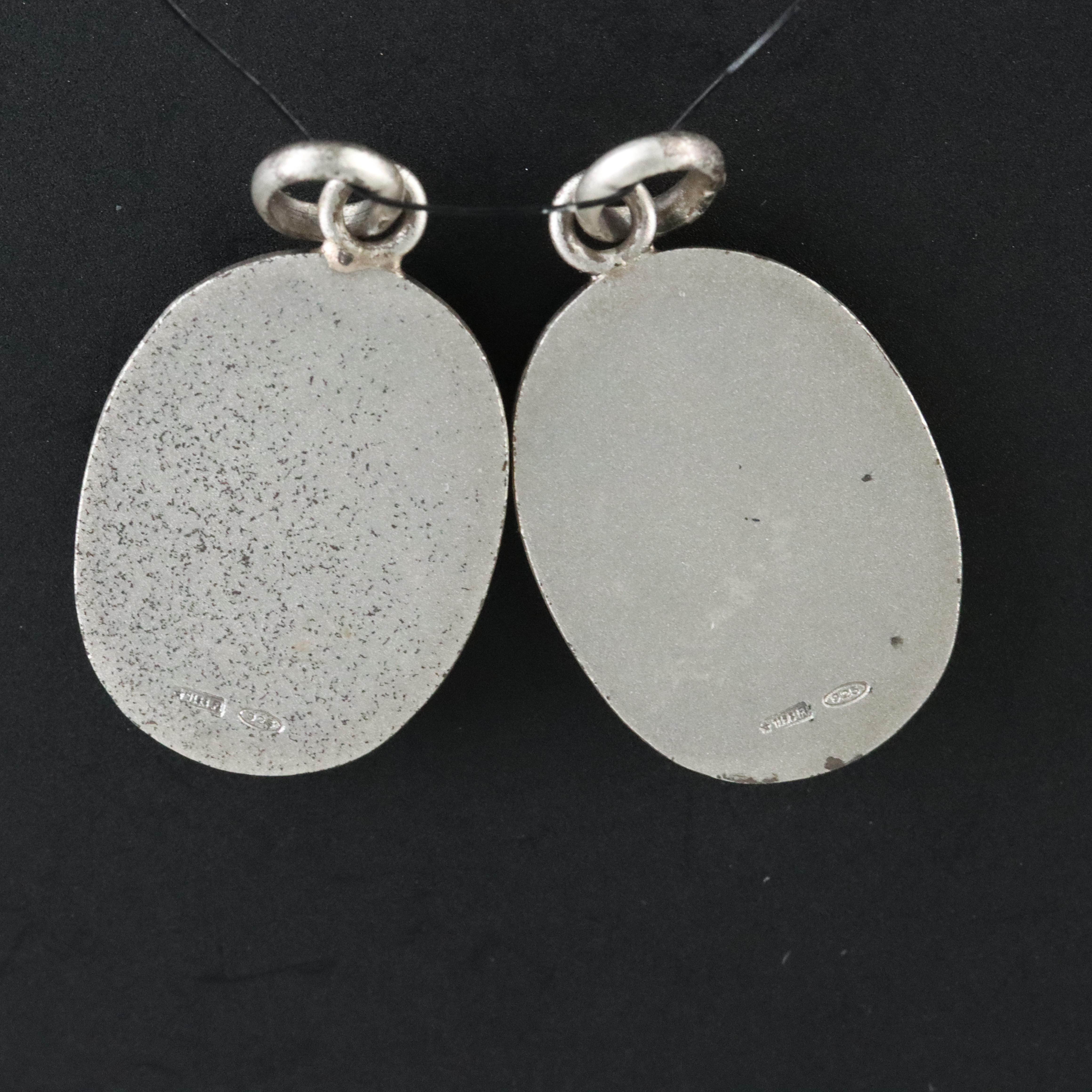 Sterling Fleur-de-Lis Pendants