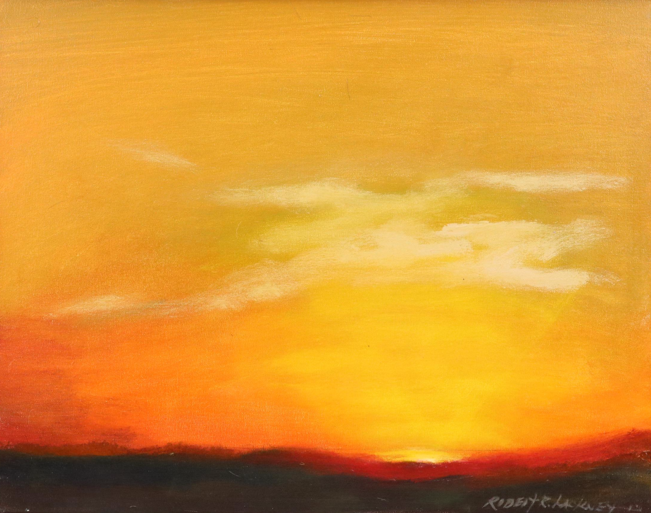 Robert R. Lackney Landscape Acrylic Painting "Magic Day," 21st Century