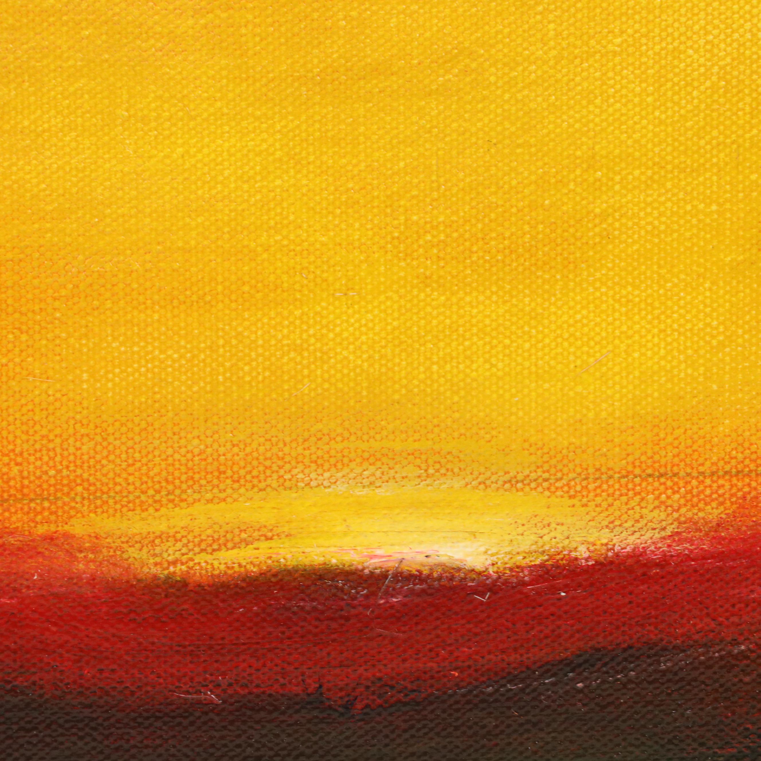 Robert R. Lackney Landscape Acrylic Painting "Magic Day," 21st Century