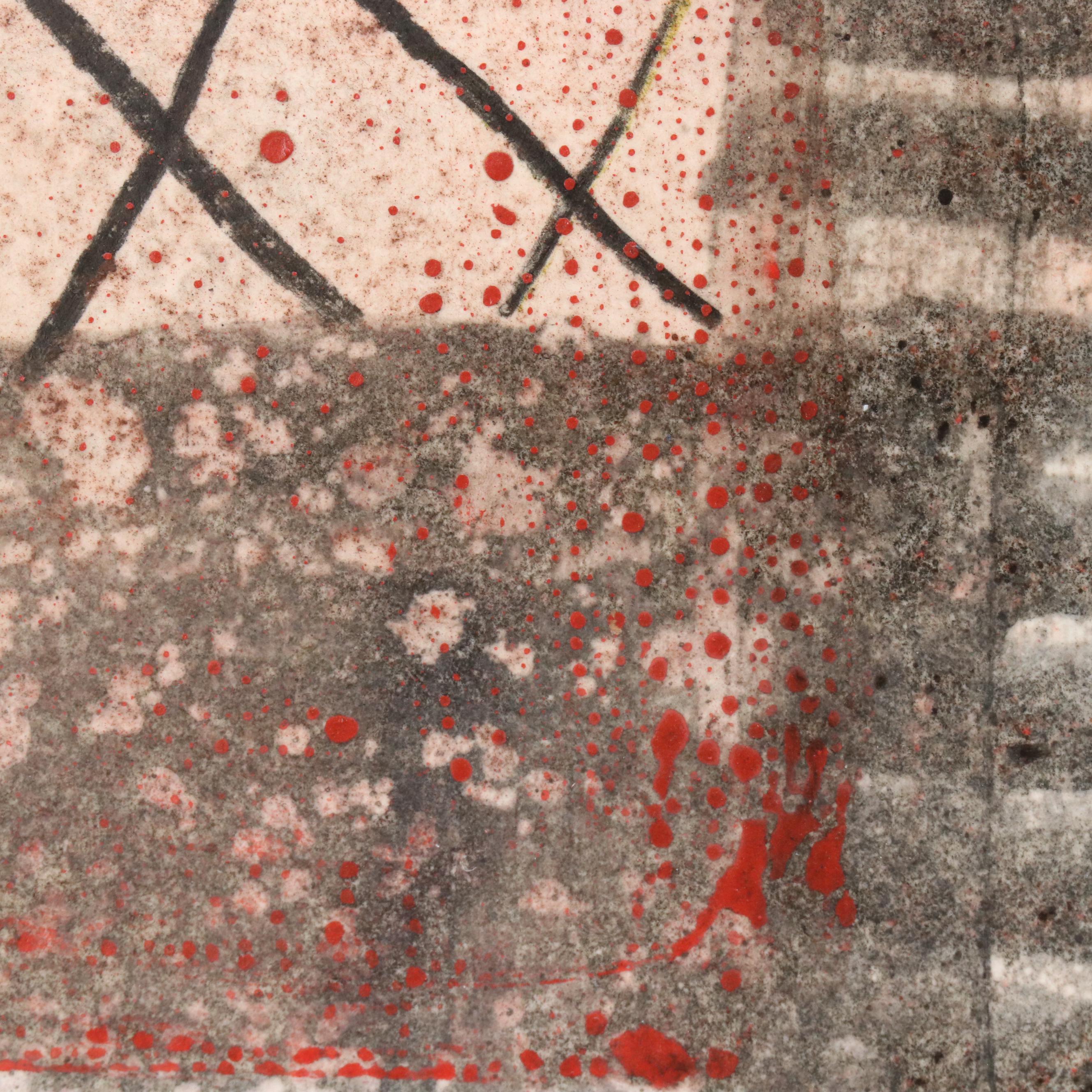 Michel Blázquez Mixed Media Painting "Untitled Abstract," 2025