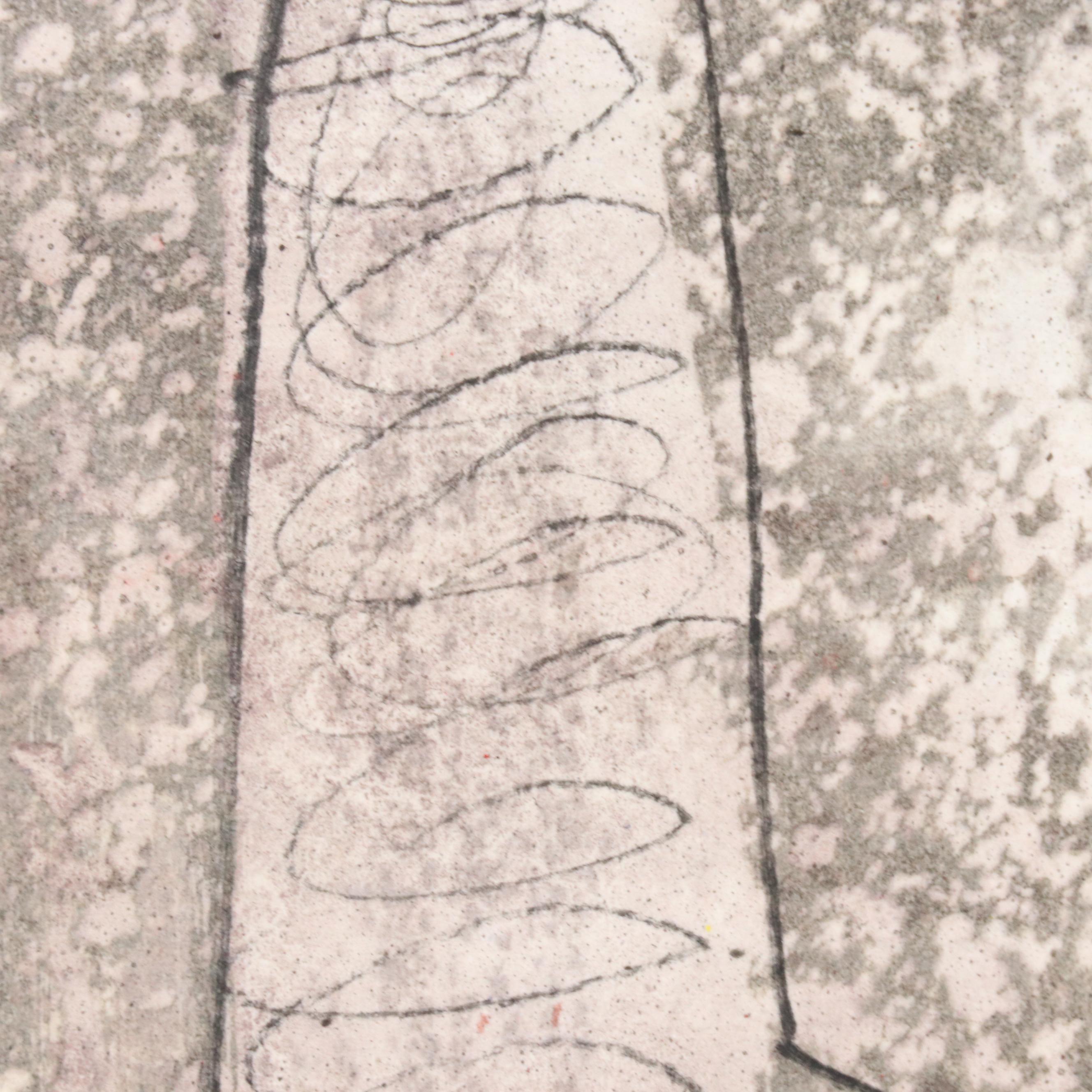 Michel Blázquez Mixed Media Painting "Untitled Abstract," 2025