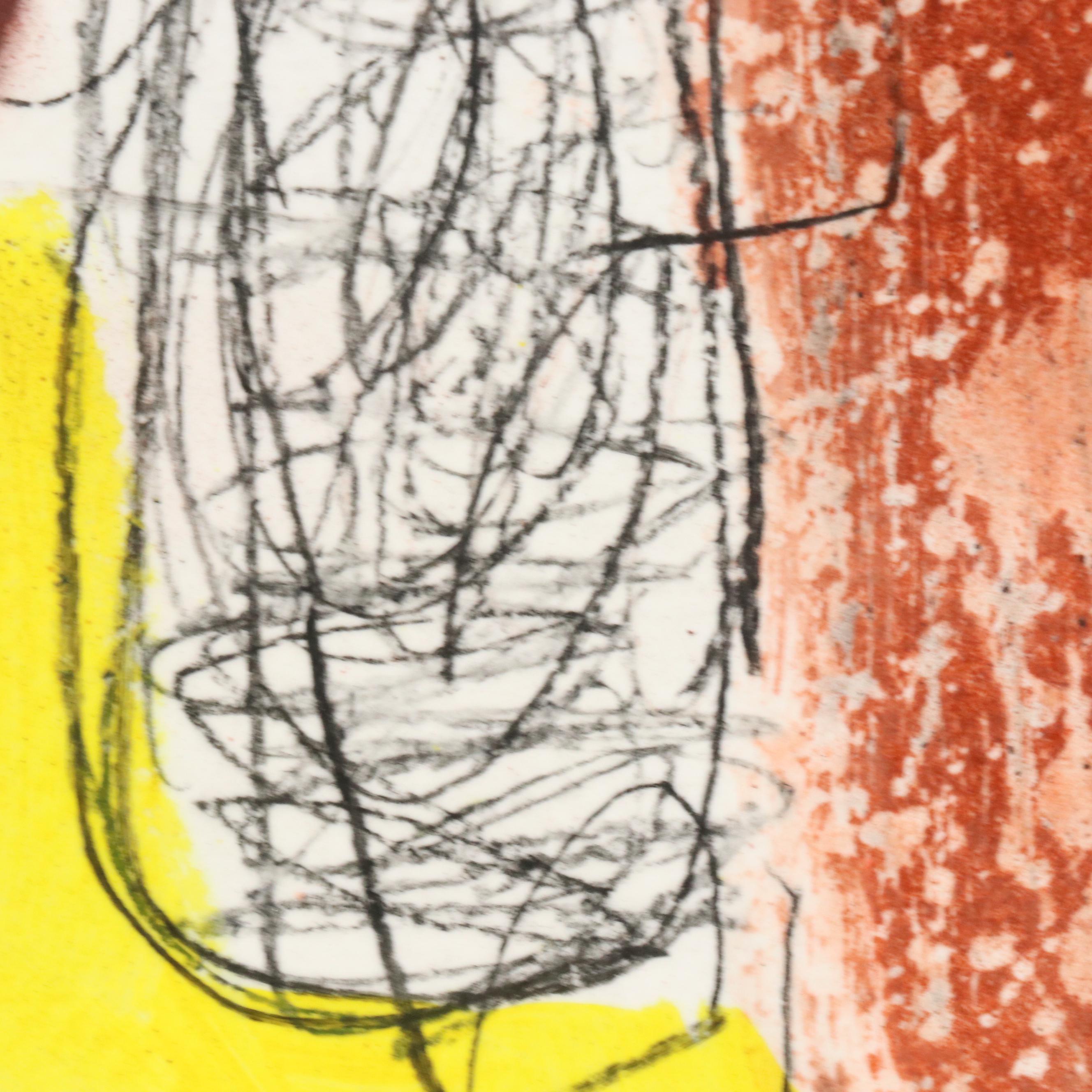 Michel Blázquez Mixed Media Painting "Untitled Abstract," 2025