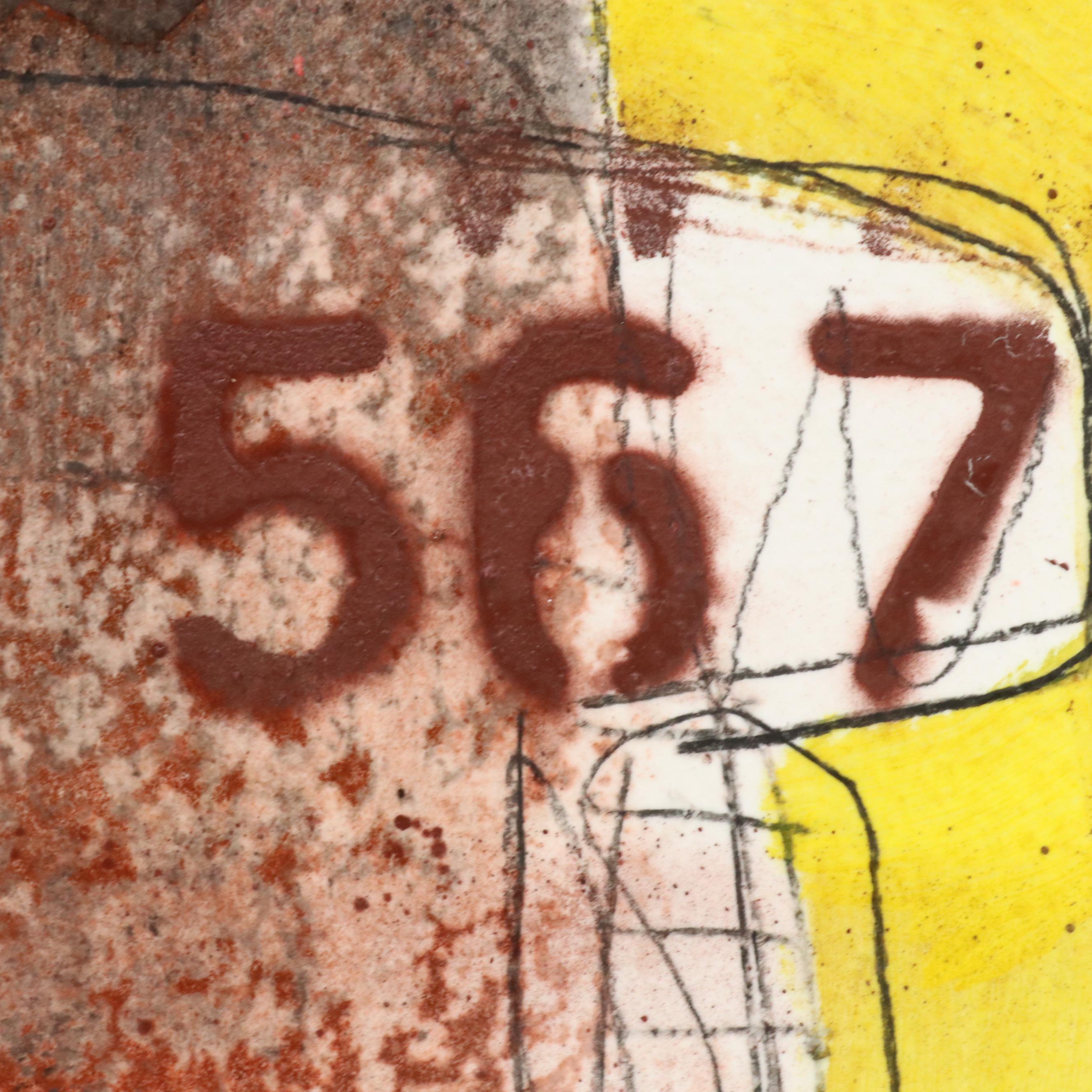 Michel Blázquez Mixed Media Painting "Untitled Abstract," 2025