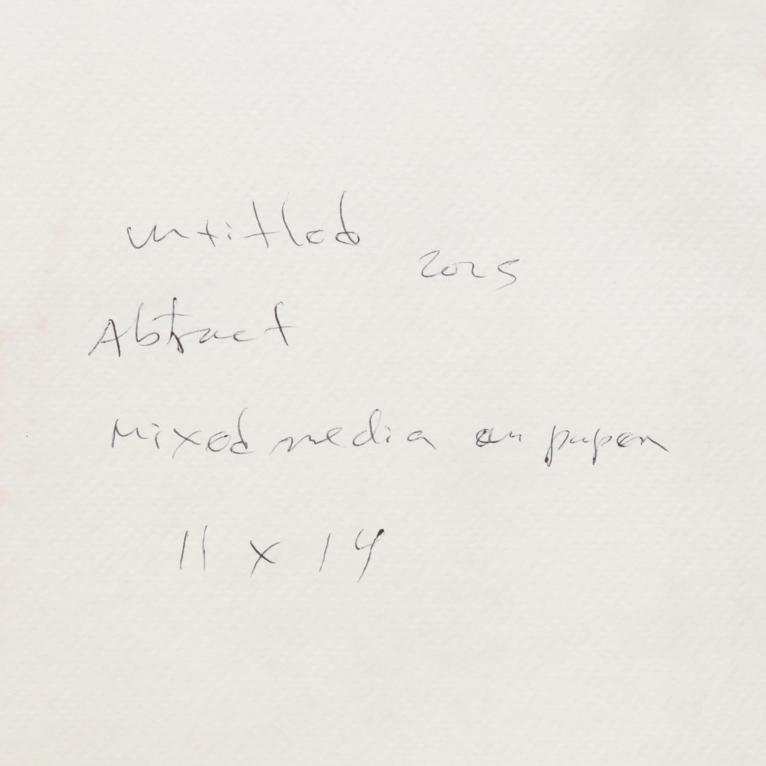 Michel Blázquez Mixed Media Painting "Untitled Abstract," 2025