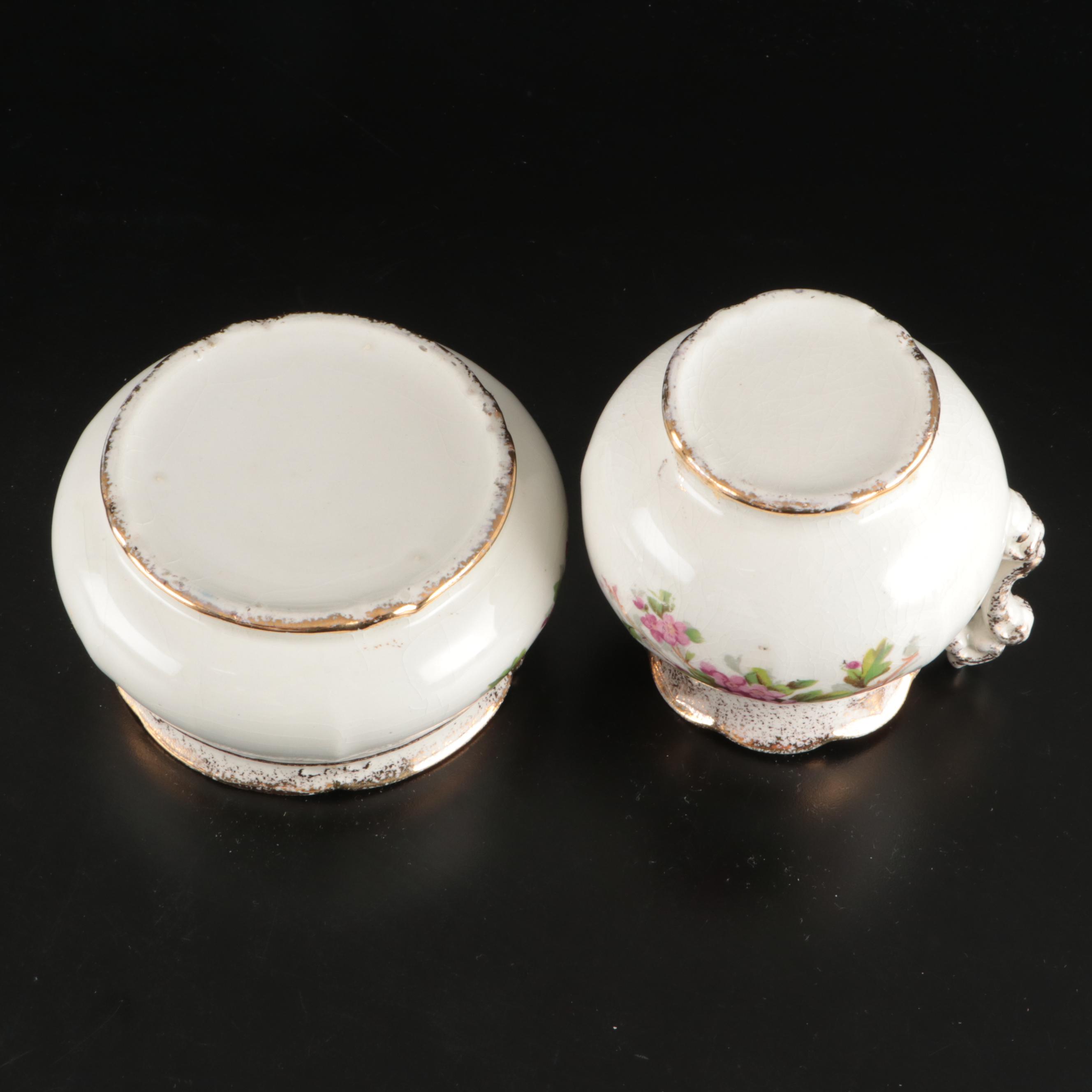 D.F. Haynes & Co. American Earthenware "Corsican" Ceramic Chamber Set