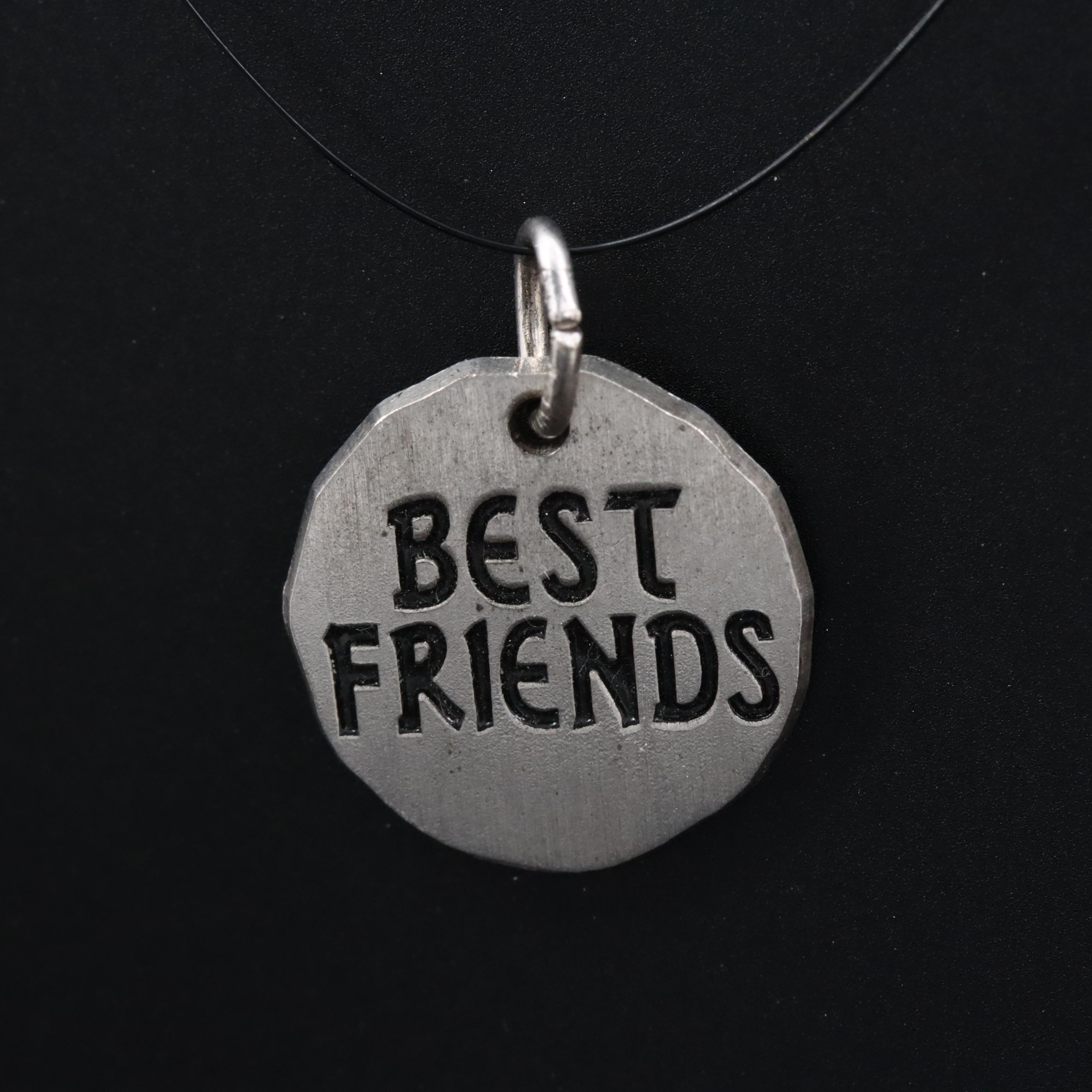 Sterling "Best Friends" Charm