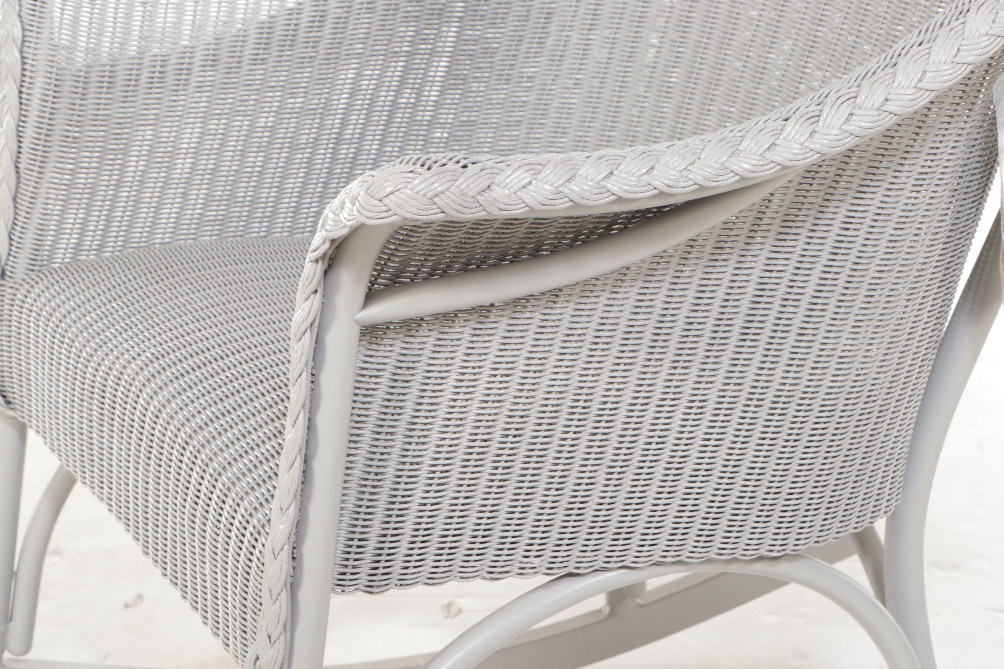 Lloyd Flanders Faux Rattan Wicker Rocking Chair