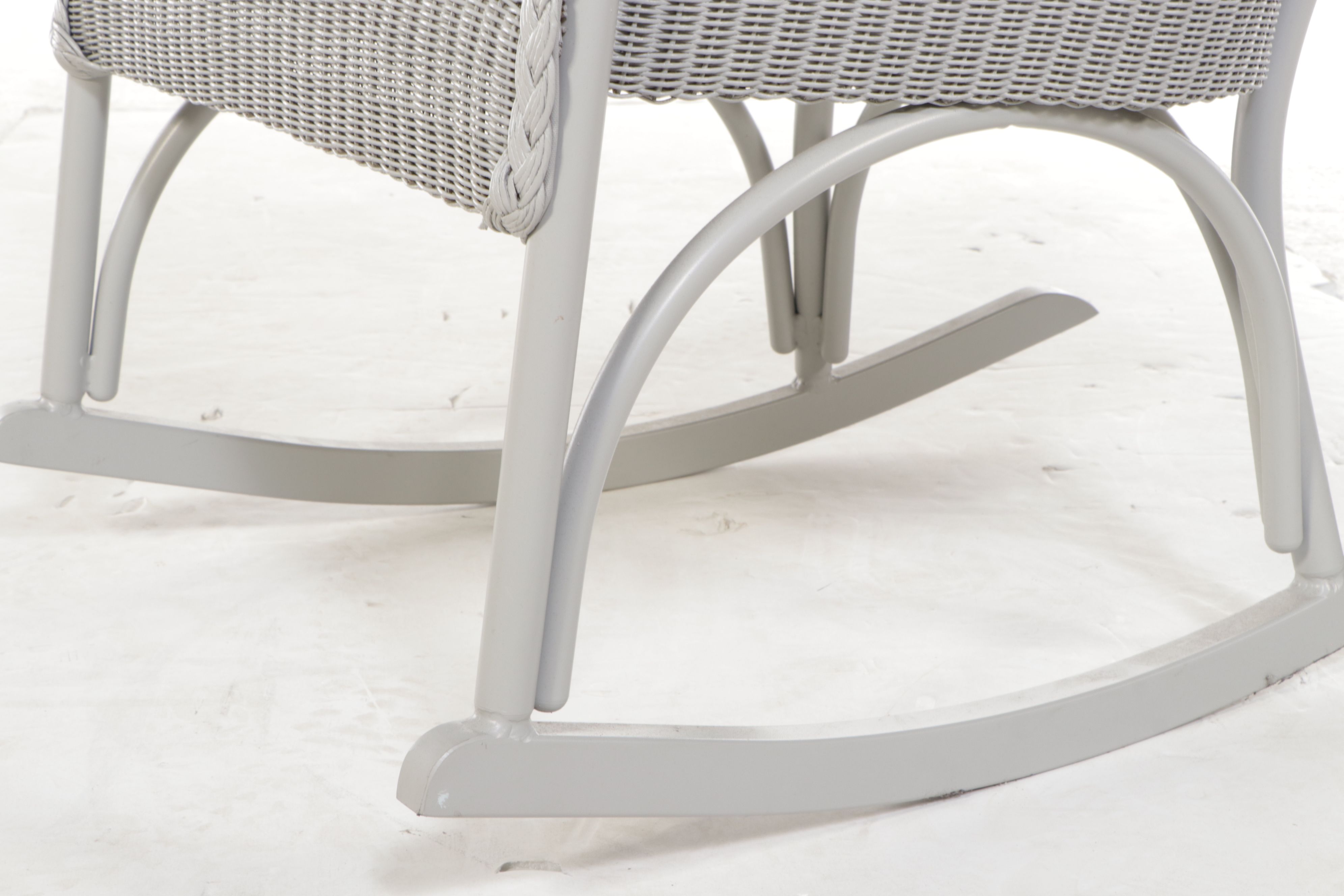 Lloyd Flanders Faux Rattan Wicker Rocking Chair