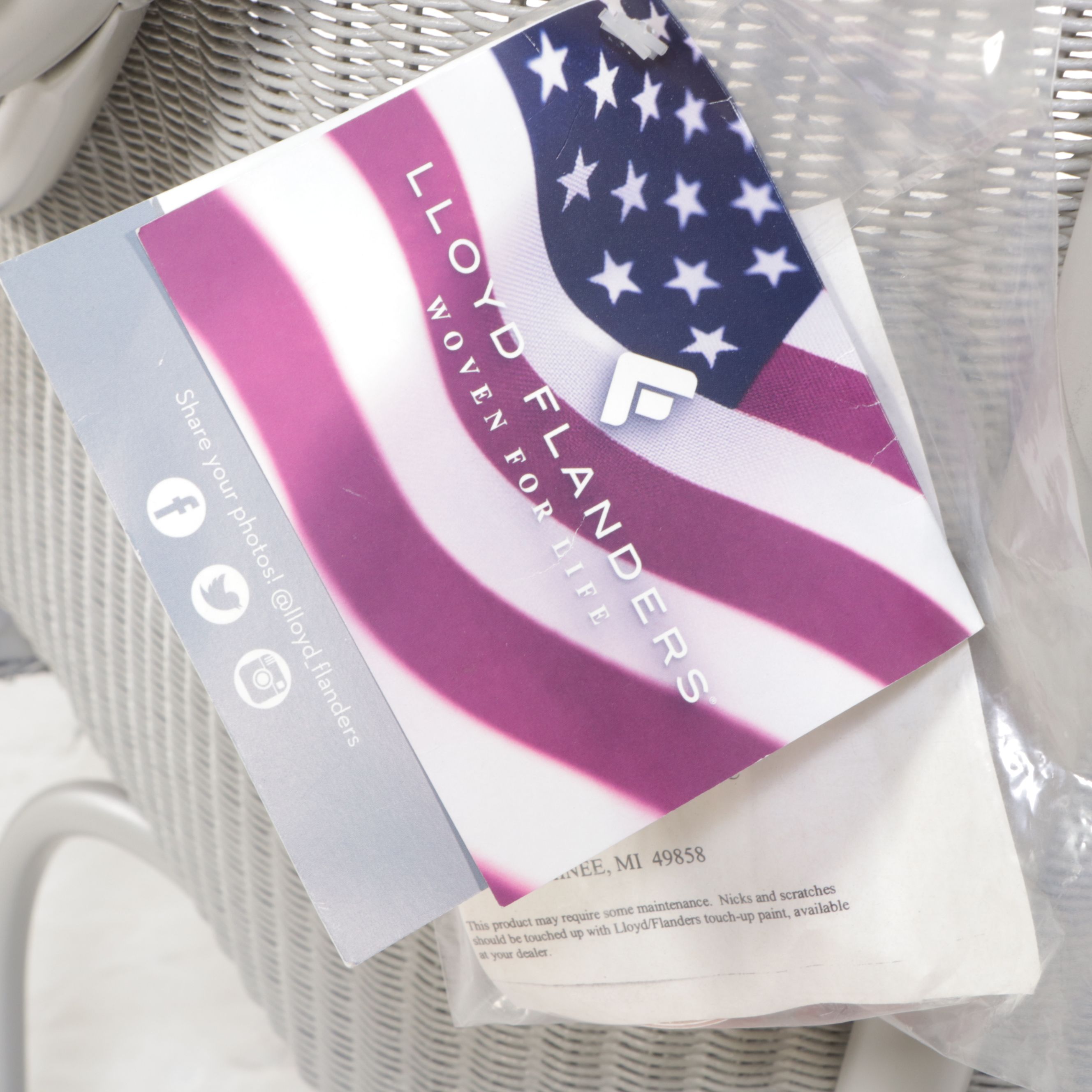 Lloyd Flanders Faux Rattan Wicker Rocking Chair