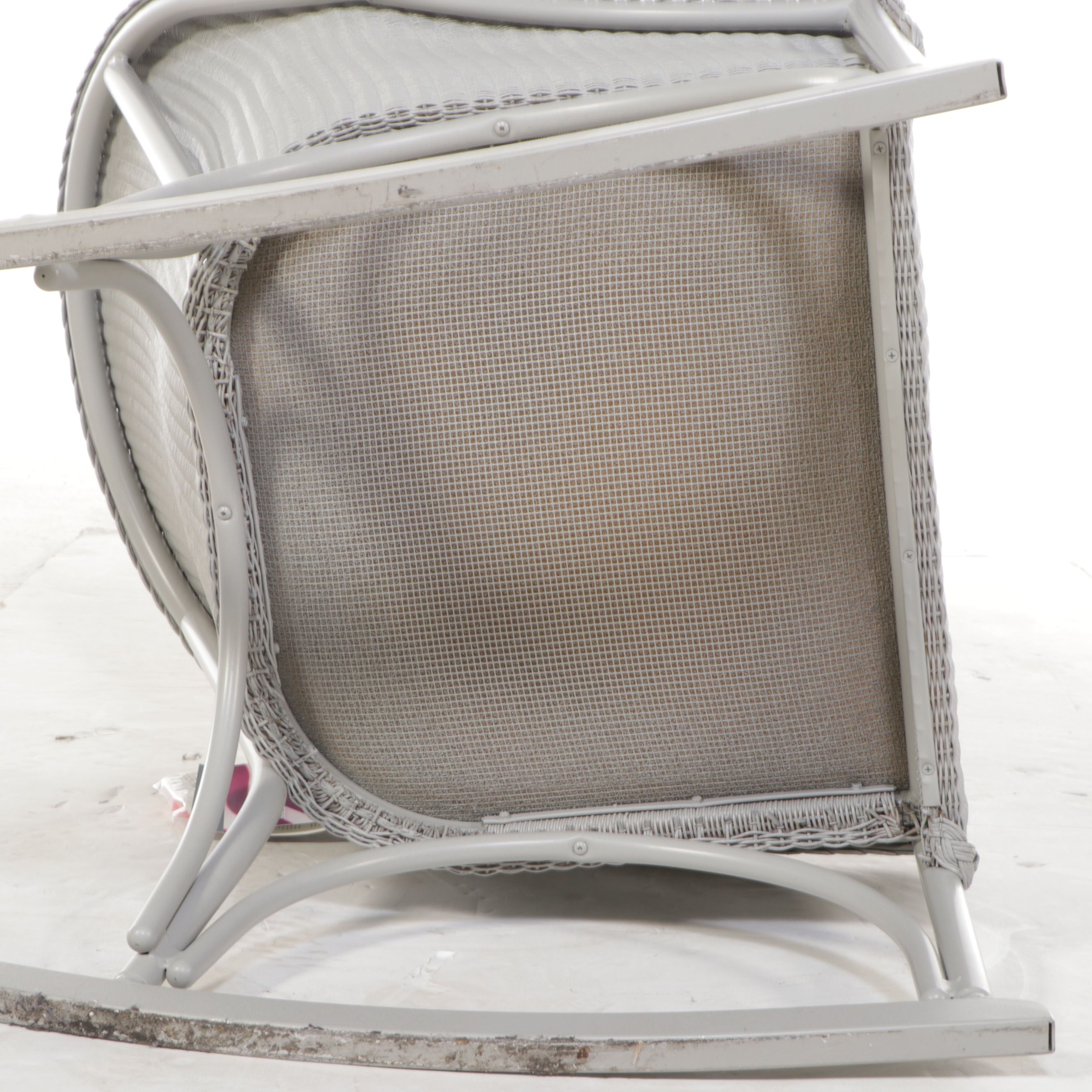 Lloyd Flanders Faux Rattan Wicker Rocking Chair