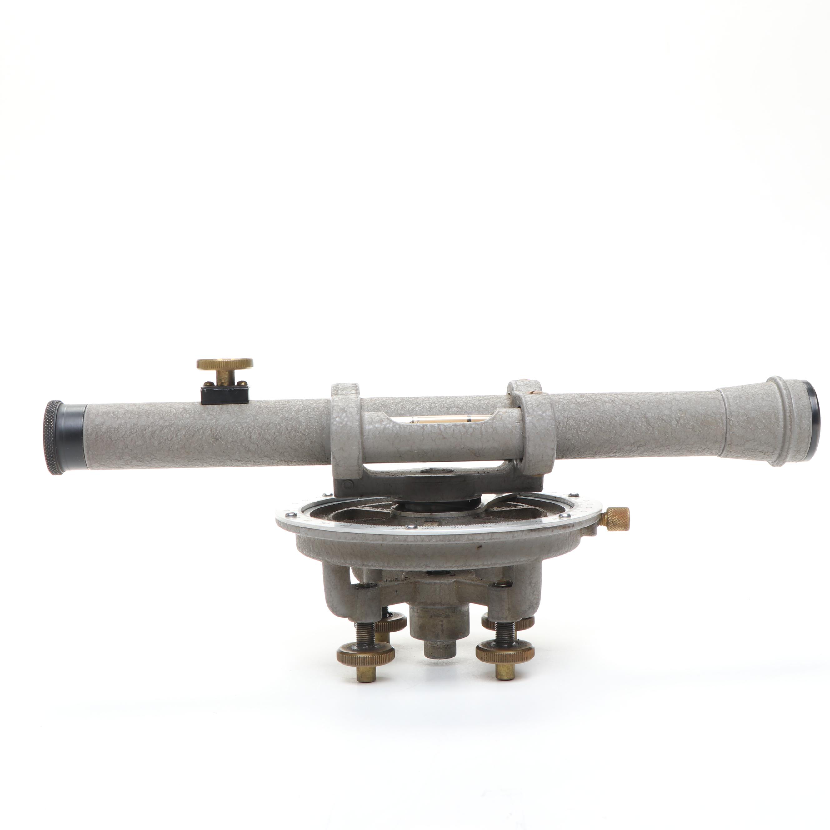 David White Instrument Co. Surveyor's Transit with Wood Case